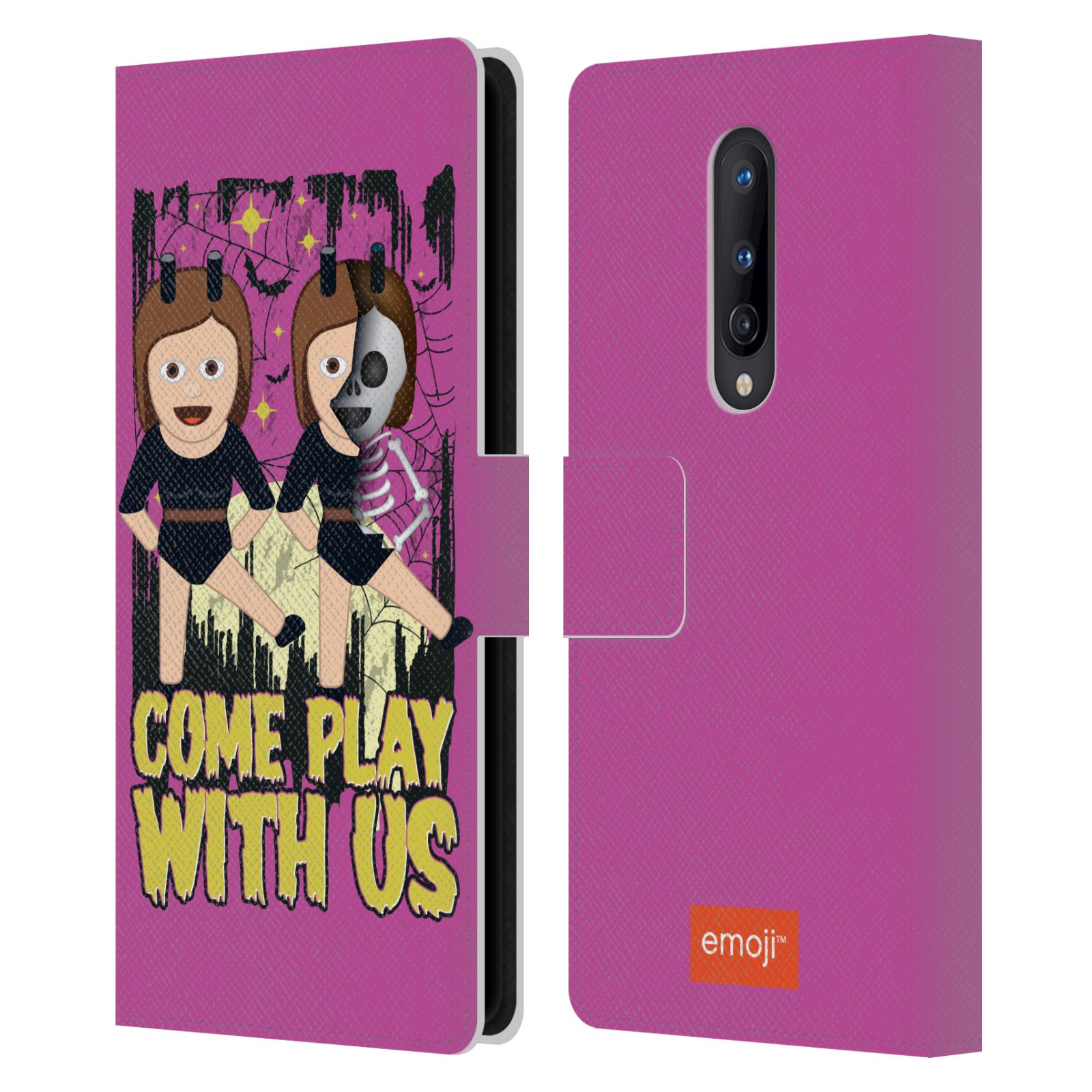 OFFICIAL emoji® HALLOWEEN LEATHER BOOK WALLET CASE COVER FOR ONEPLUS PHONES - Picture 10 of 14