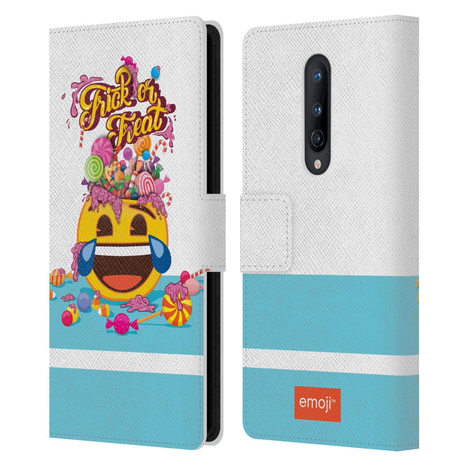 OFFICIAL emoji® HALLOWEEN LEATHER BOOK WALLET CASE COVER FOR ONEPLUS PHONES - Picture 14 of 14