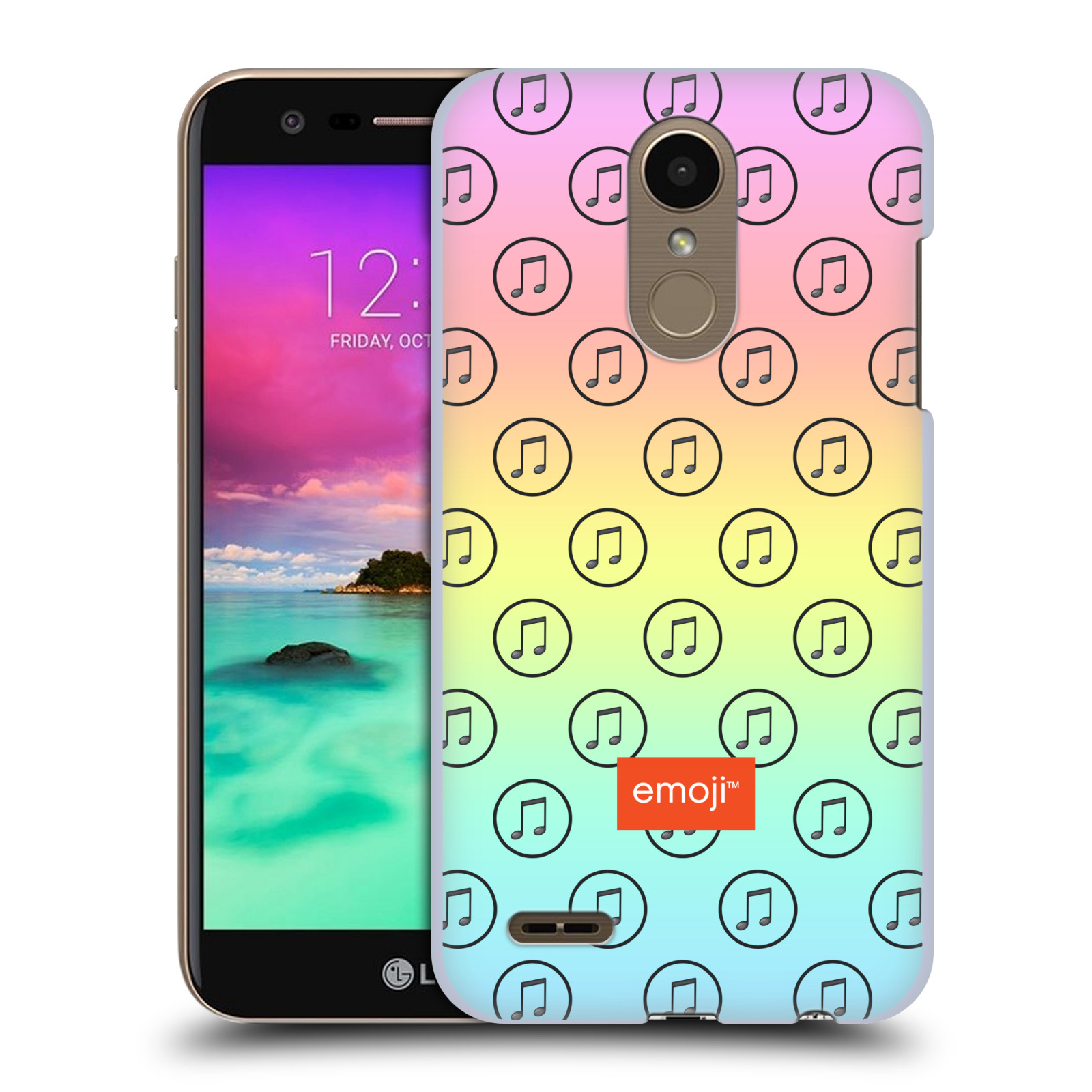 OFFICIAL emoji® MUSIC PATTERNS HARD BACK CASE FOR LG PHONES 1 - Picture 8 of 15