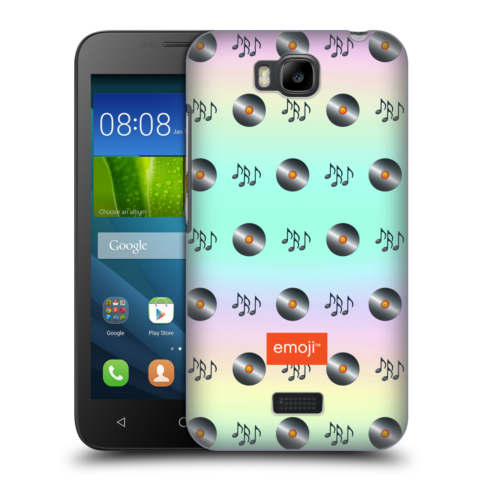 OFFICIAL emoji® MUSIC PATTERNS BACK CASE FOR HUAWEI PHONES 2 - Picture 10 of 15