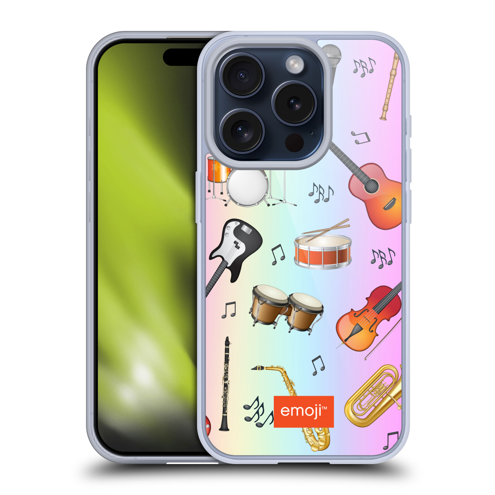 OFFICIAL emoji® MUSIC PATTERNS SOFT GEL CASE FOR APPLE iPHONE PHONES - Picture 12 of 15