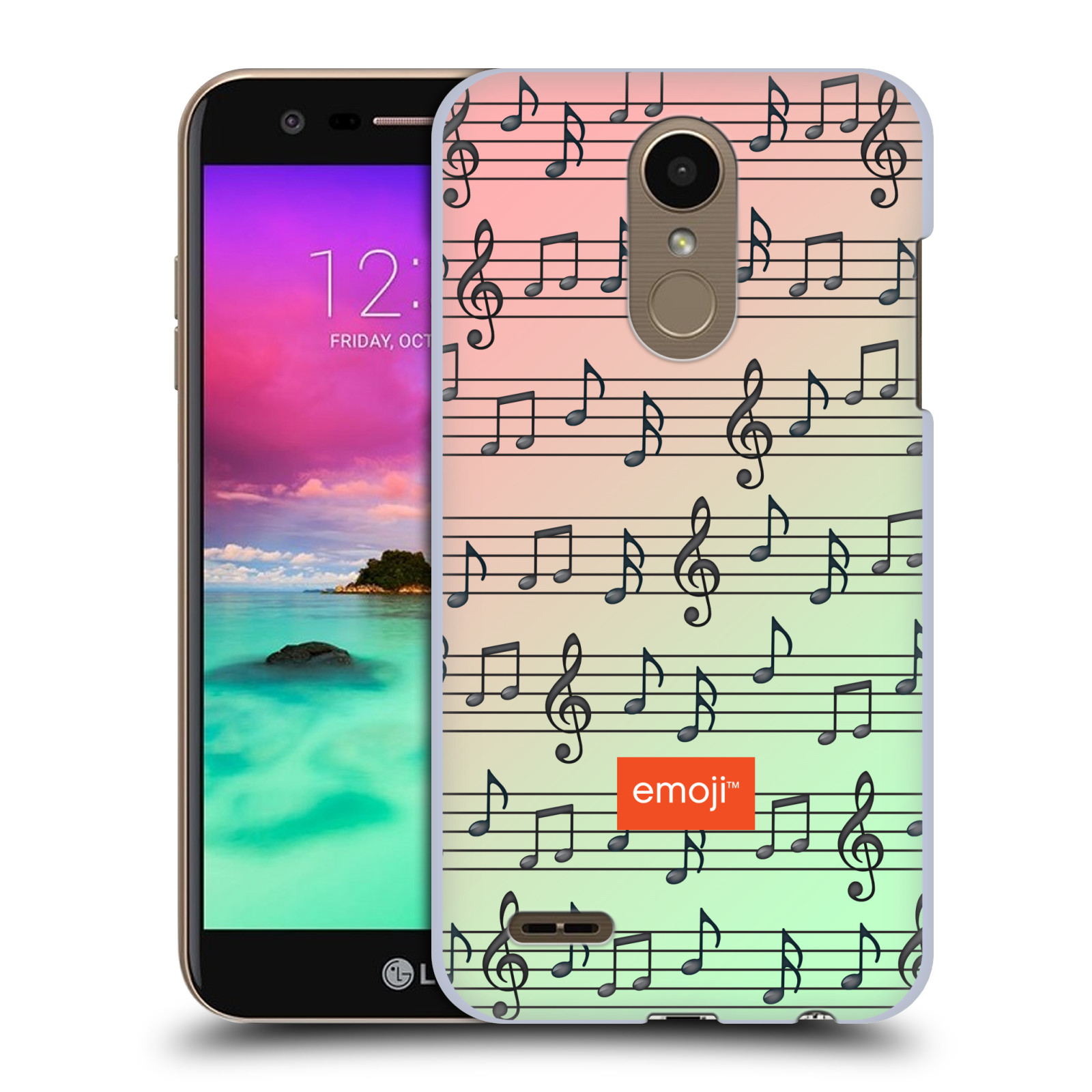 OFFICIAL emoji® MUSIC PATTERNS HARD BACK CASE FOR LG PHONES 1 - Picture 13 of 15