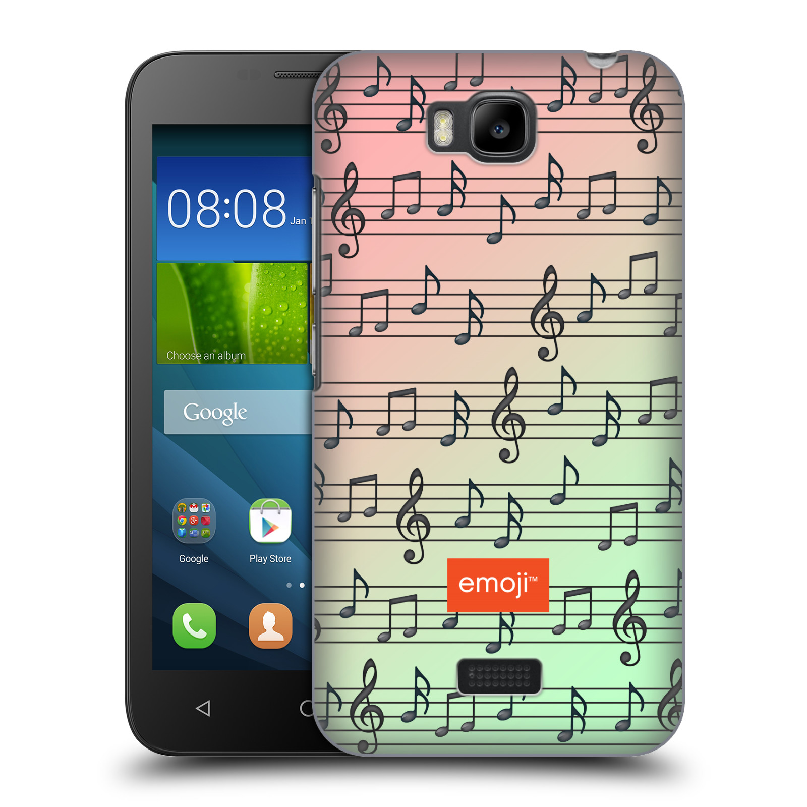 OFFICIAL emoji® MUSIC PATTERNS BACK CASE FOR HUAWEI PHONES 2 - Picture 13 of 15