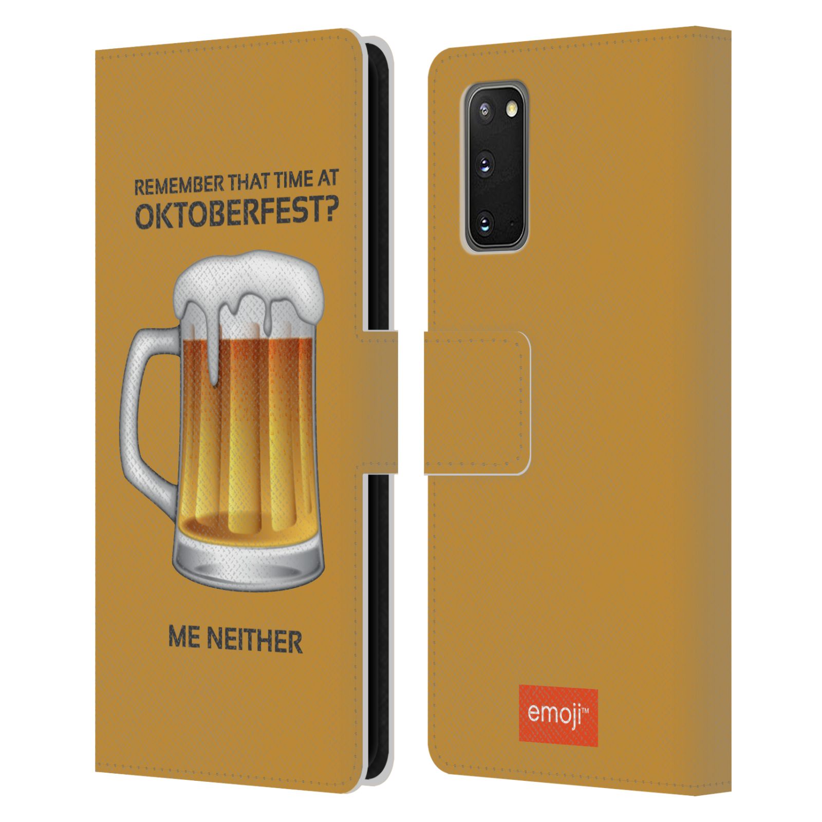 OFFICIAL emoji® OKTOBERFEST LEATHER BOOK CASE FOR SAMSUNG PHONES 1 - Picture 10 of 13