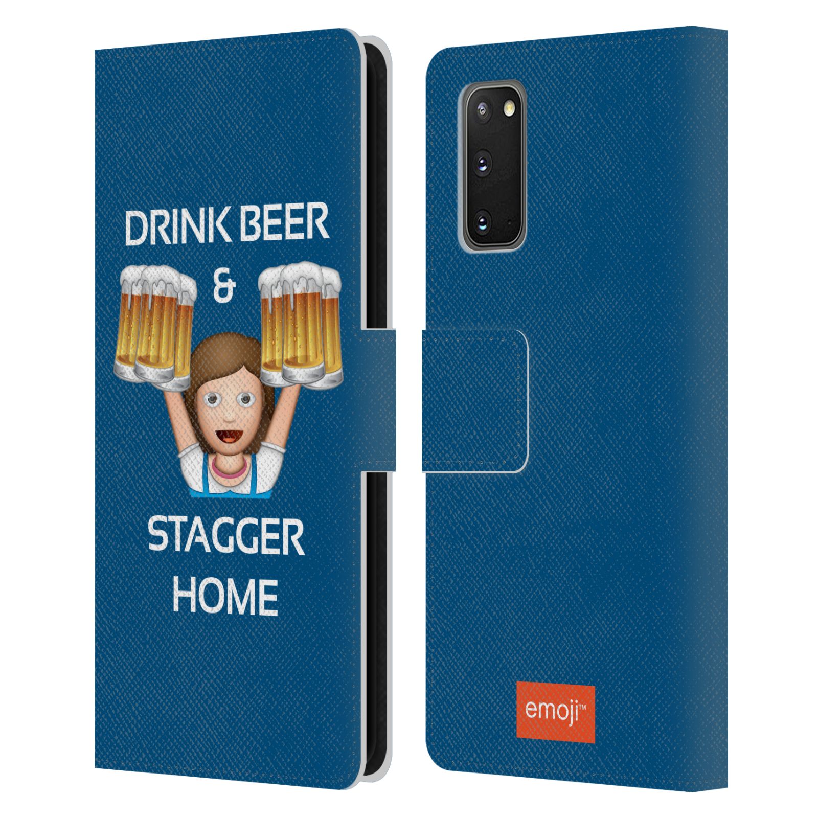 OFFICIAL emoji® OKTOBERFEST LEATHER BOOK CASE FOR SAMSUNG PHONES 1 - Picture 11 of 13