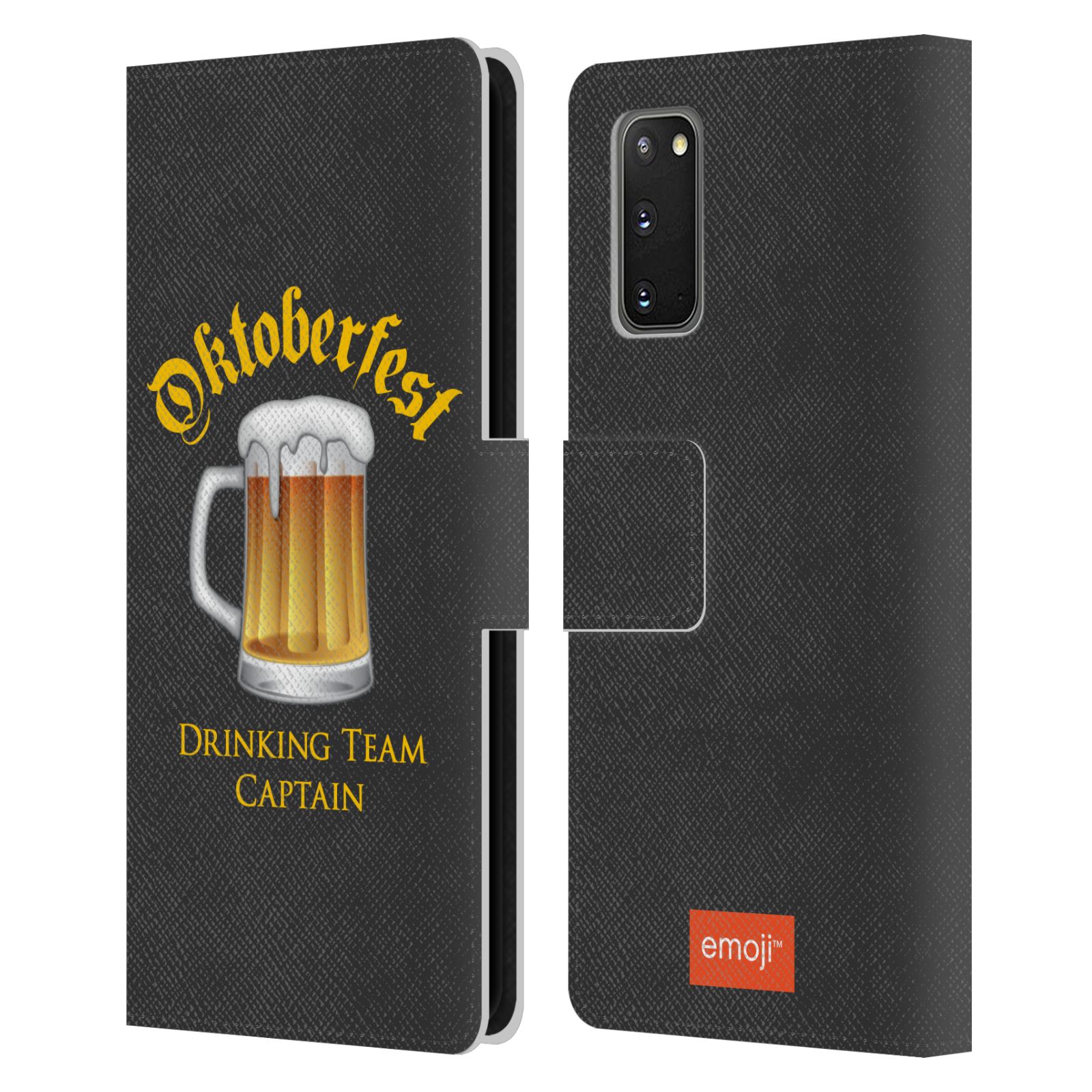 OFFICIAL emoji® OKTOBERFEST LEATHER BOOK CASE FOR SAMSUNG PHONES 1 - Picture 12 of 13