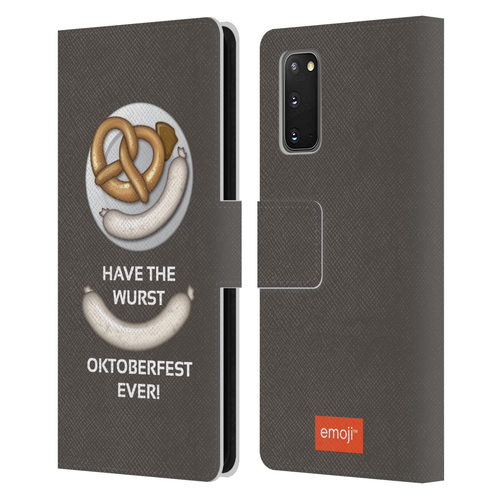 OFFICIAL emoji® OKTOBERFEST LEATHER BOOK CASE FOR SAMSUNG PHONES 1 - Picture 13 of 13