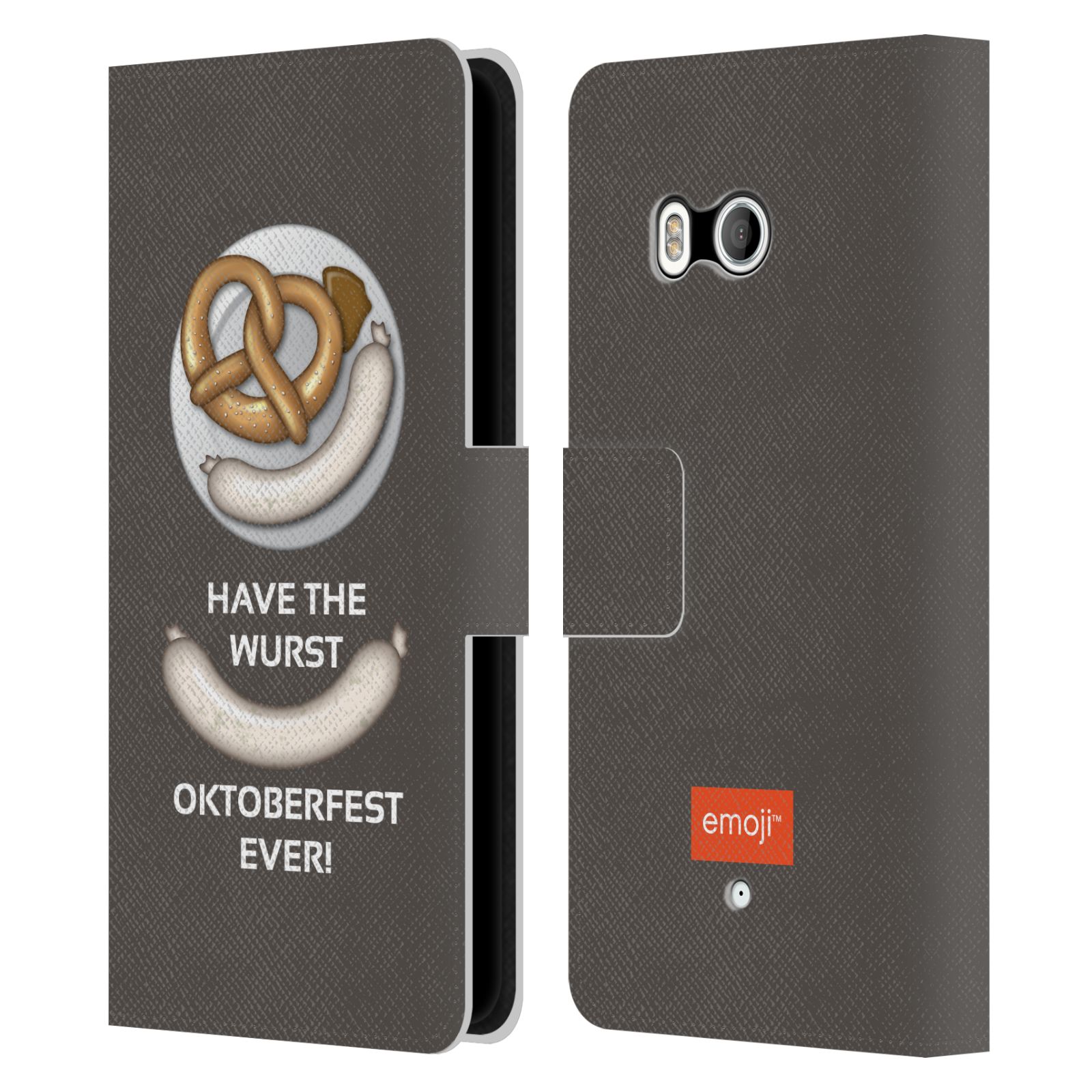 OFFICIAL emoji® OKTOBERFEST LEATHER BOOK WALLET CASE FOR HTC PHONES 1 - Picture 7 of 7