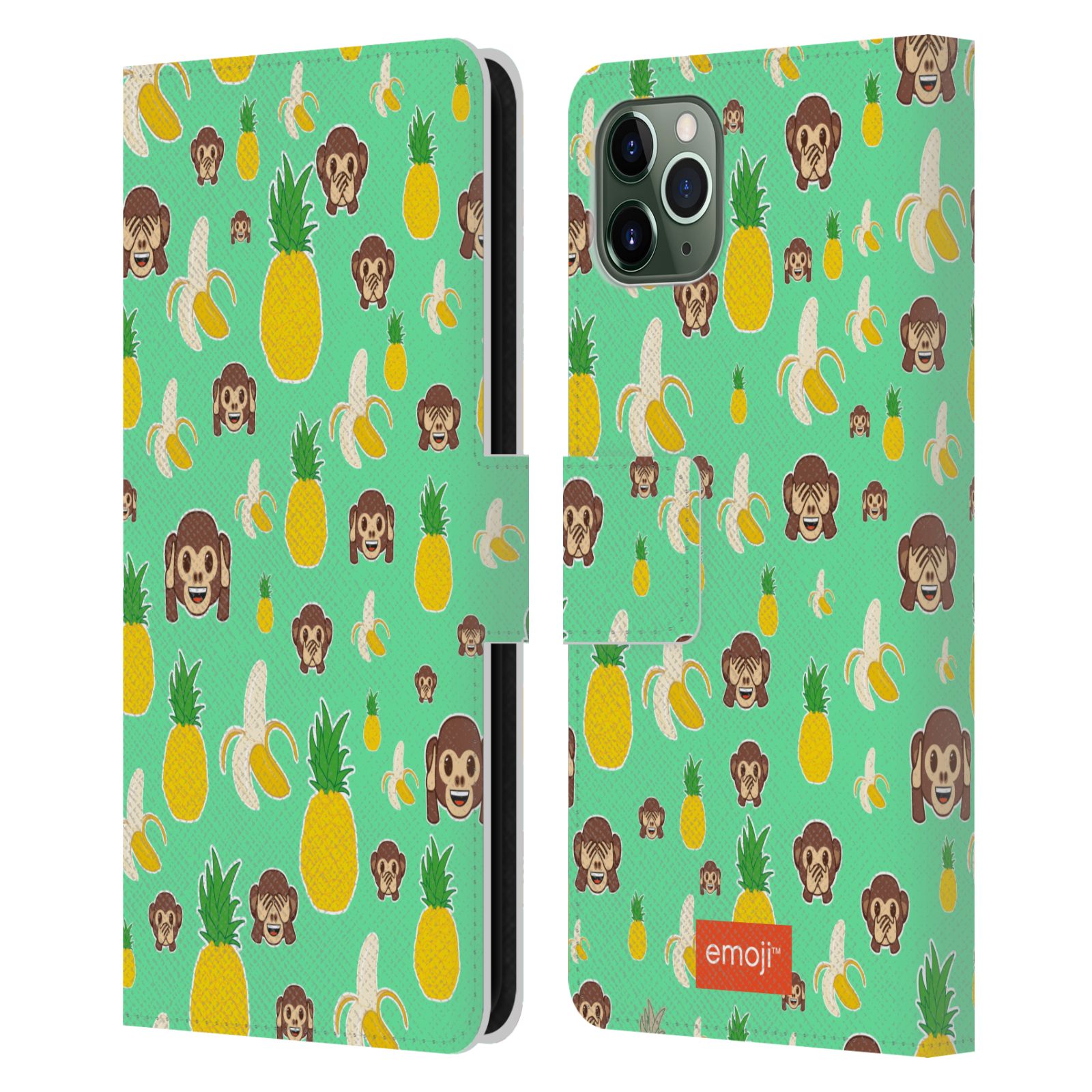 OFFICIAL emoji® PATTERNS 5 LEATHER BOOK WALLET CASE FOR APPLE iPHONE PHONES - Picture 7 of 14