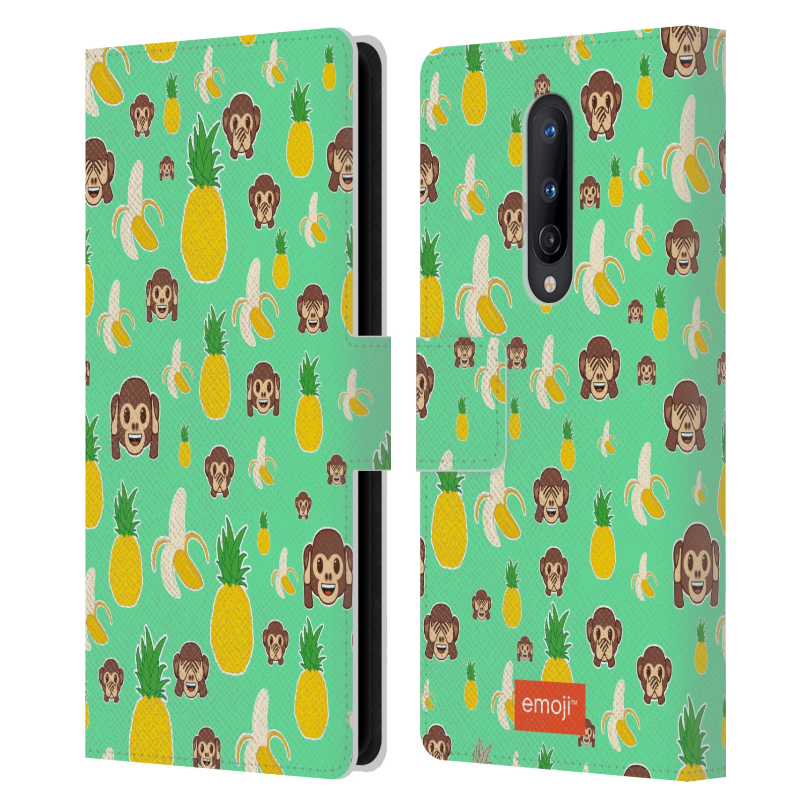 OFFICIAL emoji® PATTERNS 5 LEATHER BOOK WALLET CASE COVER FOR ONEPLUS PHONES - Picture 7 of 14