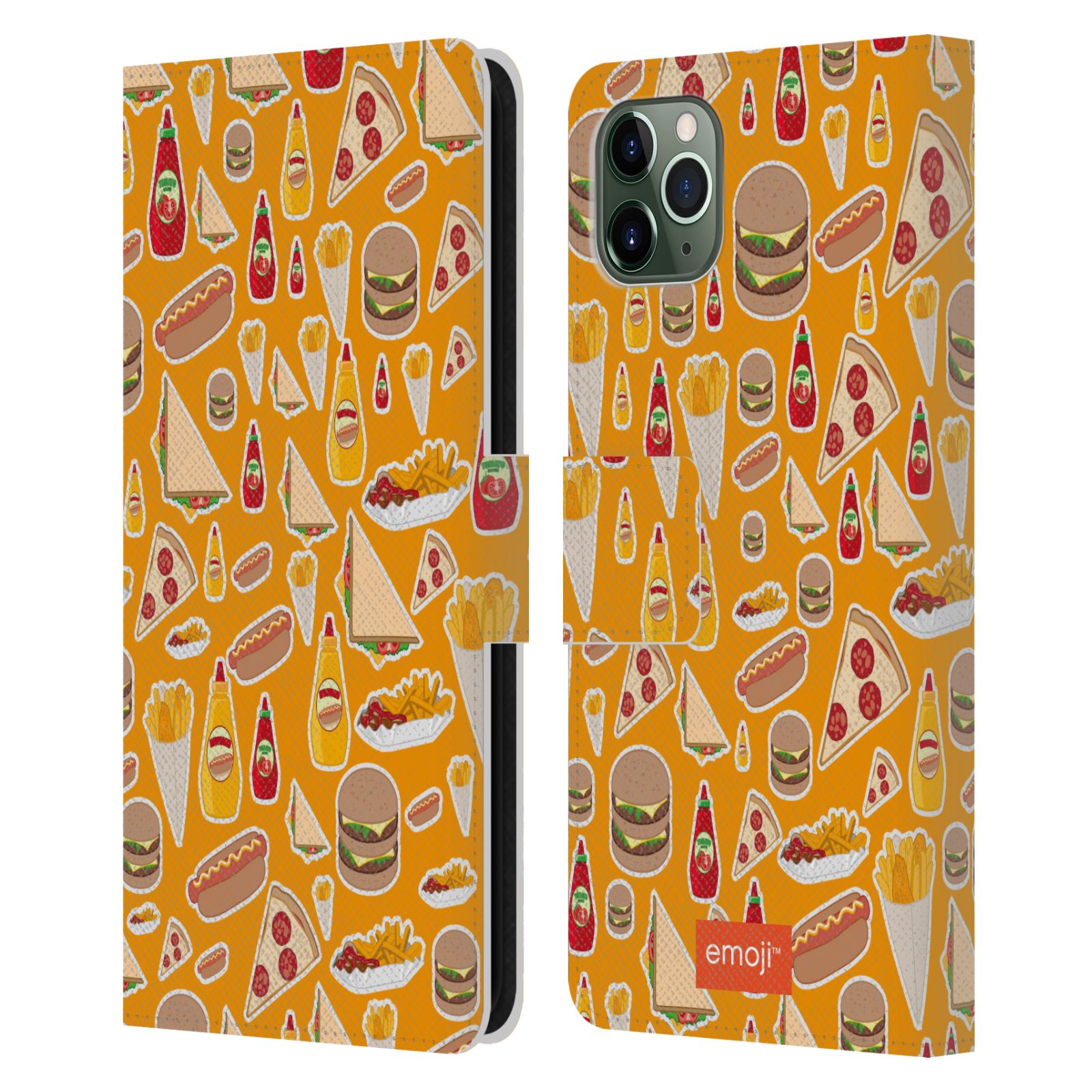 OFFICIAL emoji® PATTERNS 5 LEATHER BOOK WALLET CASE FOR APPLE iPHONE PHONES - Picture 9 of 14
