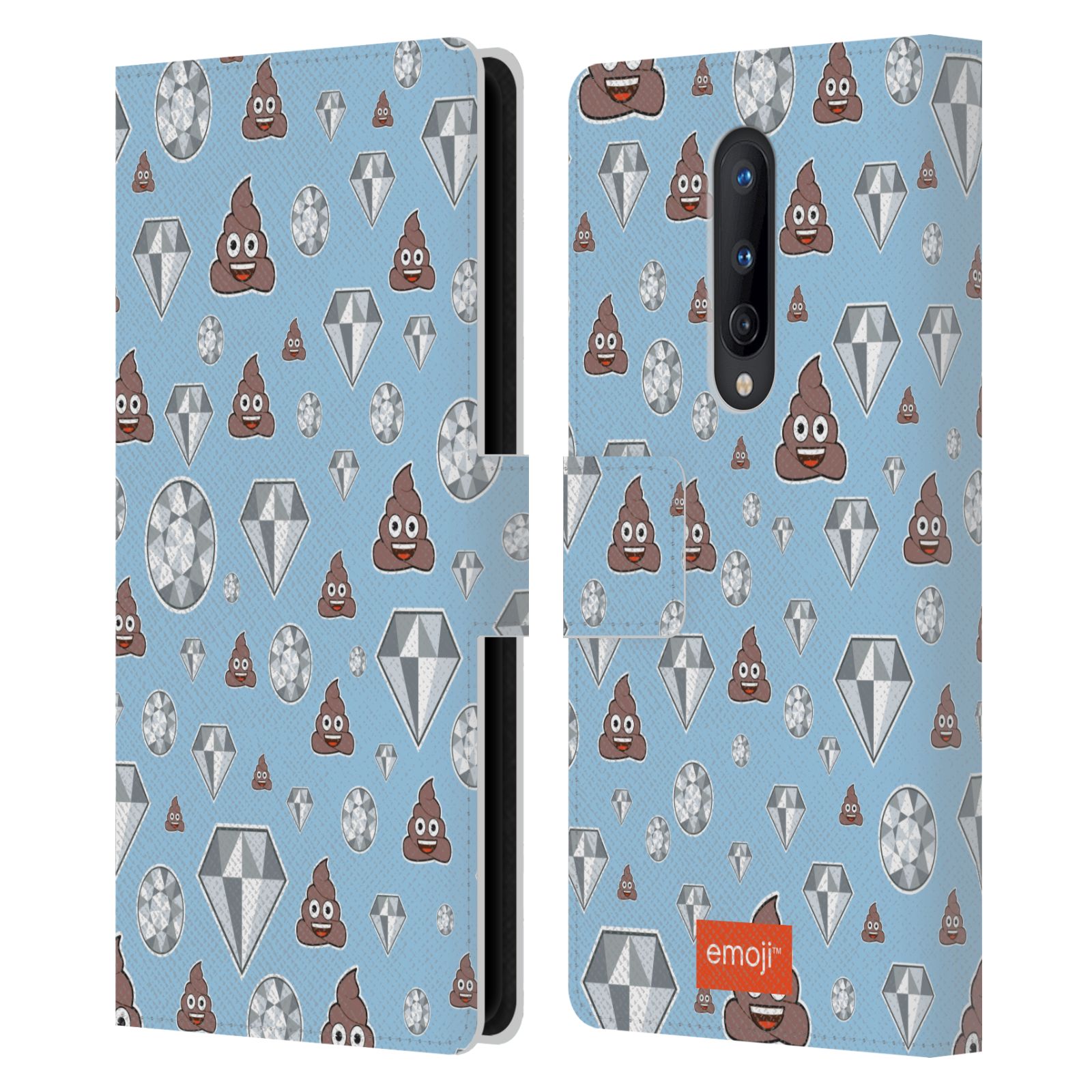 OFFICIAL emoji® PATTERNS 5 LEATHER BOOK WALLET CASE COVER FOR ONEPLUS PHONES - Picture 12 of 14