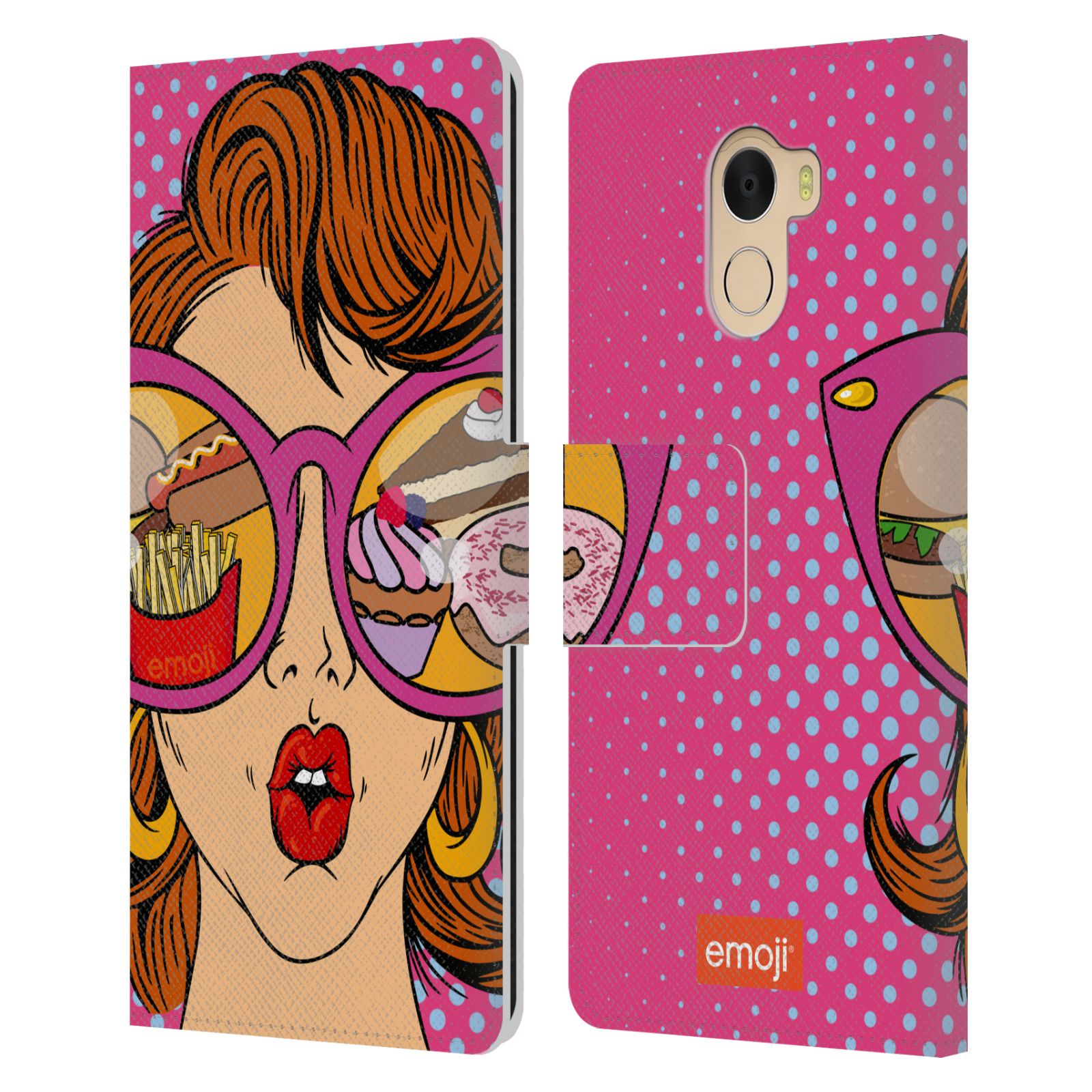 OFFICIAL emoji® POP ART LEATHER BOOK WALLET CASE COVER FOR WILEYFOX & ESSENTIAL - 第 8/11 張圖片