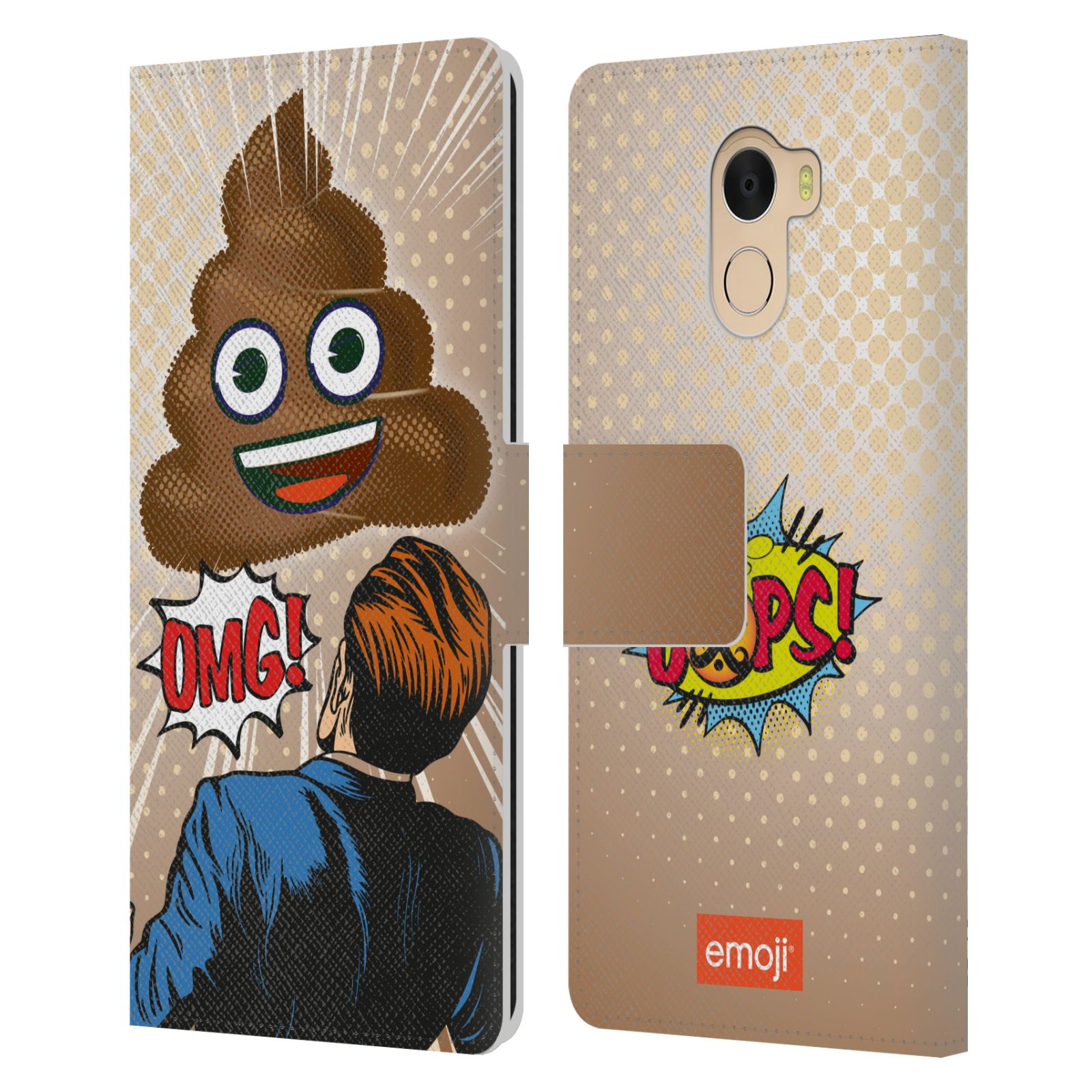 OFFICIAL emoji® POP ART LEATHER BOOK WALLET CASE COVER FOR WILEYFOX & ESSENTIAL - 第 9/11 張圖片