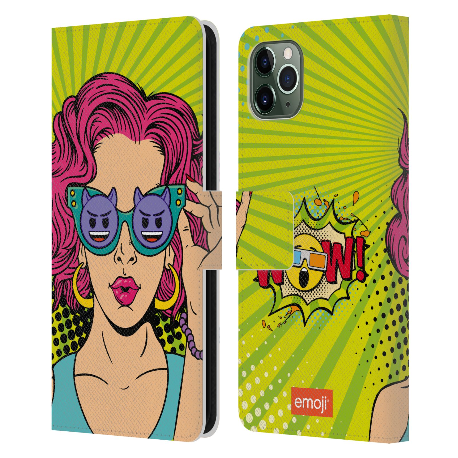 OFFICIEL emoji® POP ART ÉTUI COQUE DE LIVRE EN CUIR POUR APPLE iPHONE TÉLÉPHONES - Photo 11 sur 11