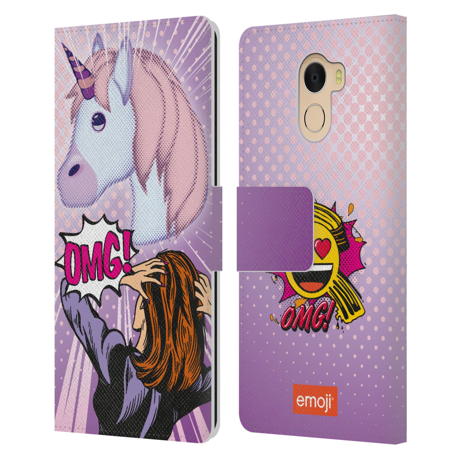 OFFICIAL emoji® POP ART LEATHER BOOK WALLET CASE COVER FOR WILEYFOX & ESSENTIAL - 第 10/11 張圖片