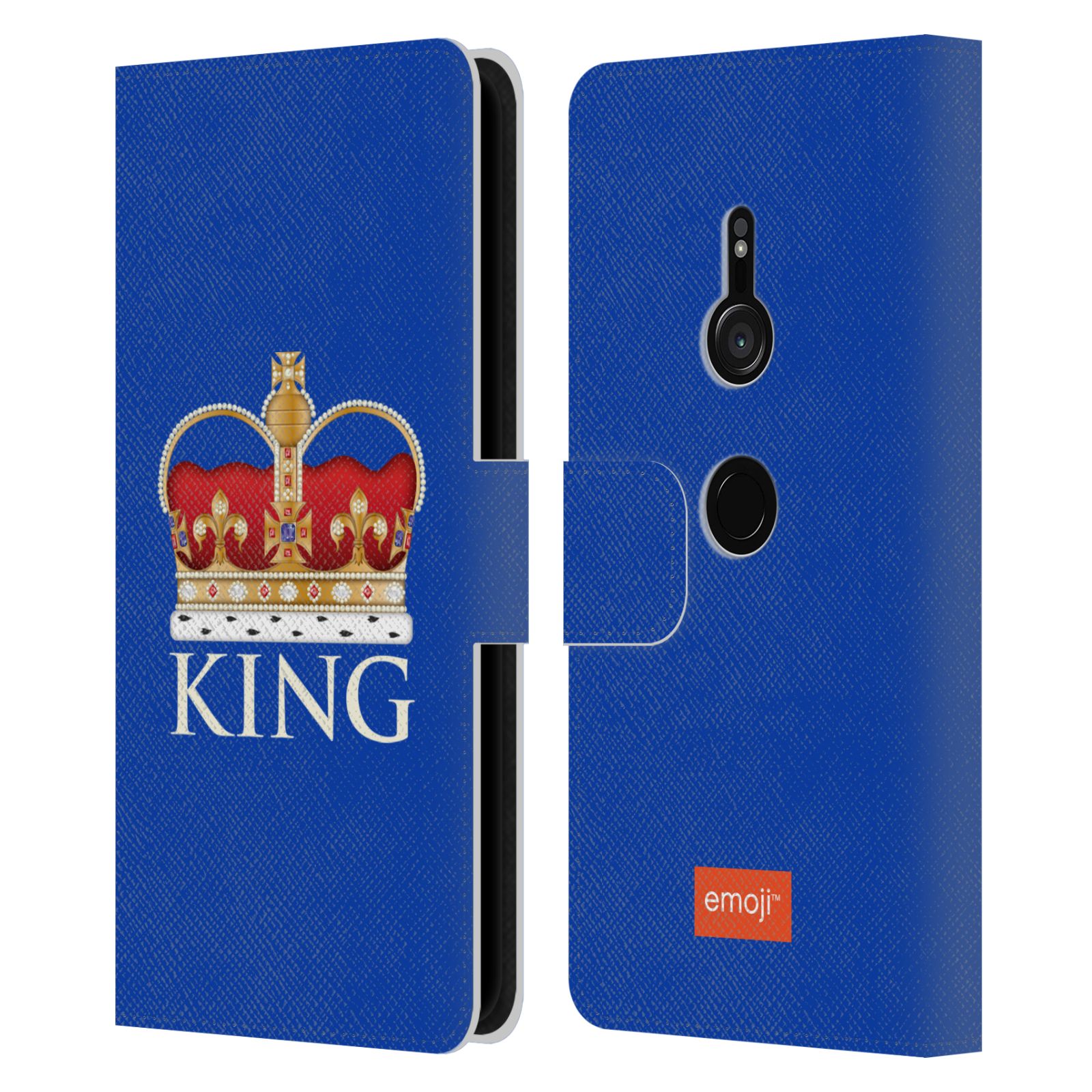OFFICIAL emoji® ROYAL LEATHER BOOK CASE FOR SONY PHONES 1 - Picture 7 of 12