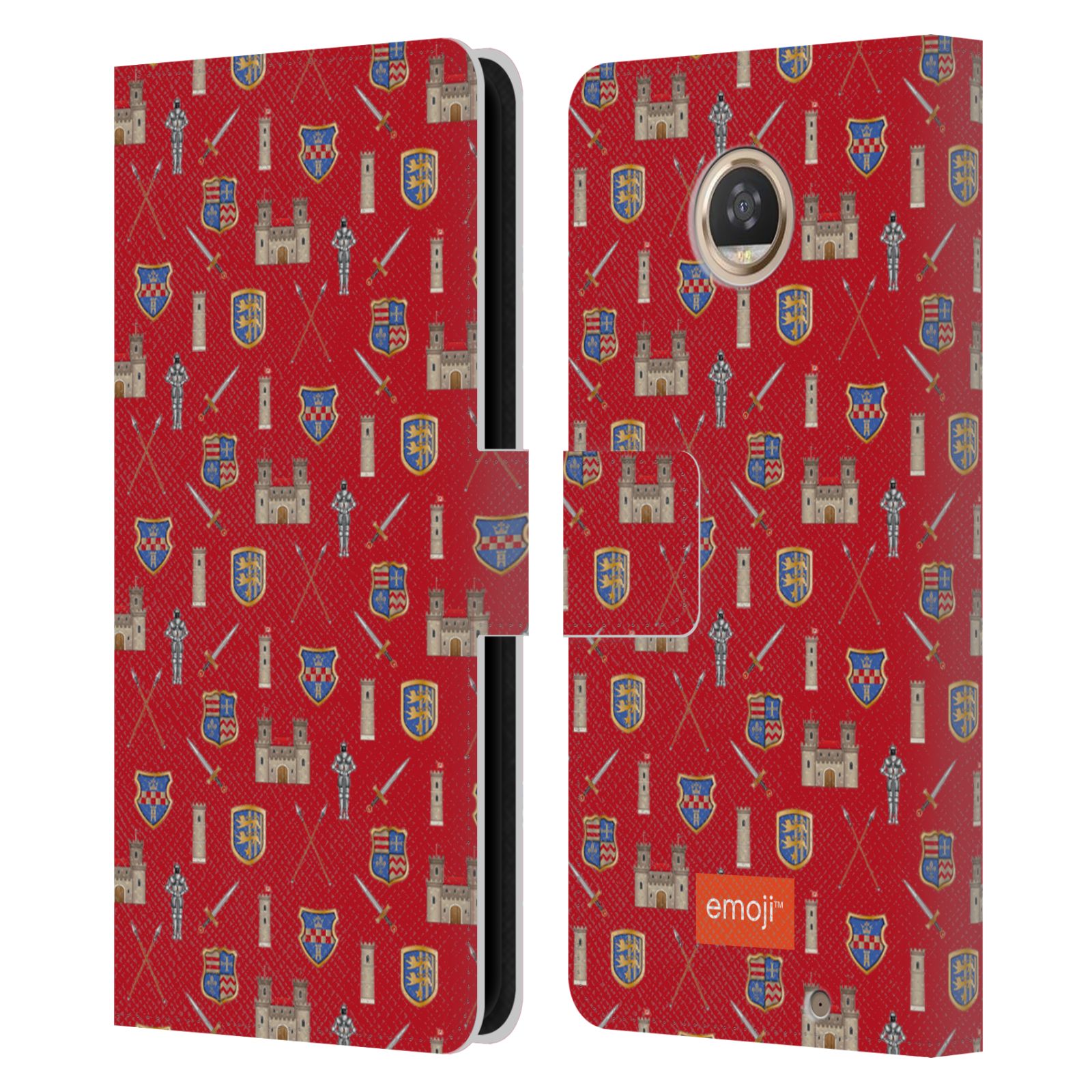OFFICIAL emoji® ROYAL LEATHER BOOK CASE FOR MOTOROLA PHONES - Picture 10 of 12