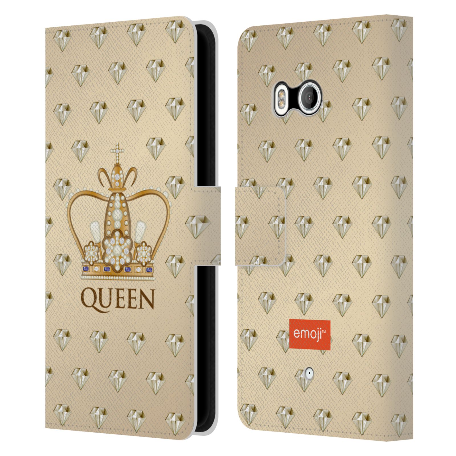 OFFICIAL emoji® ROYAL LEATHER BOOK WALLET CASE FOR HTC PHONES 1 - Picture 7 of 7