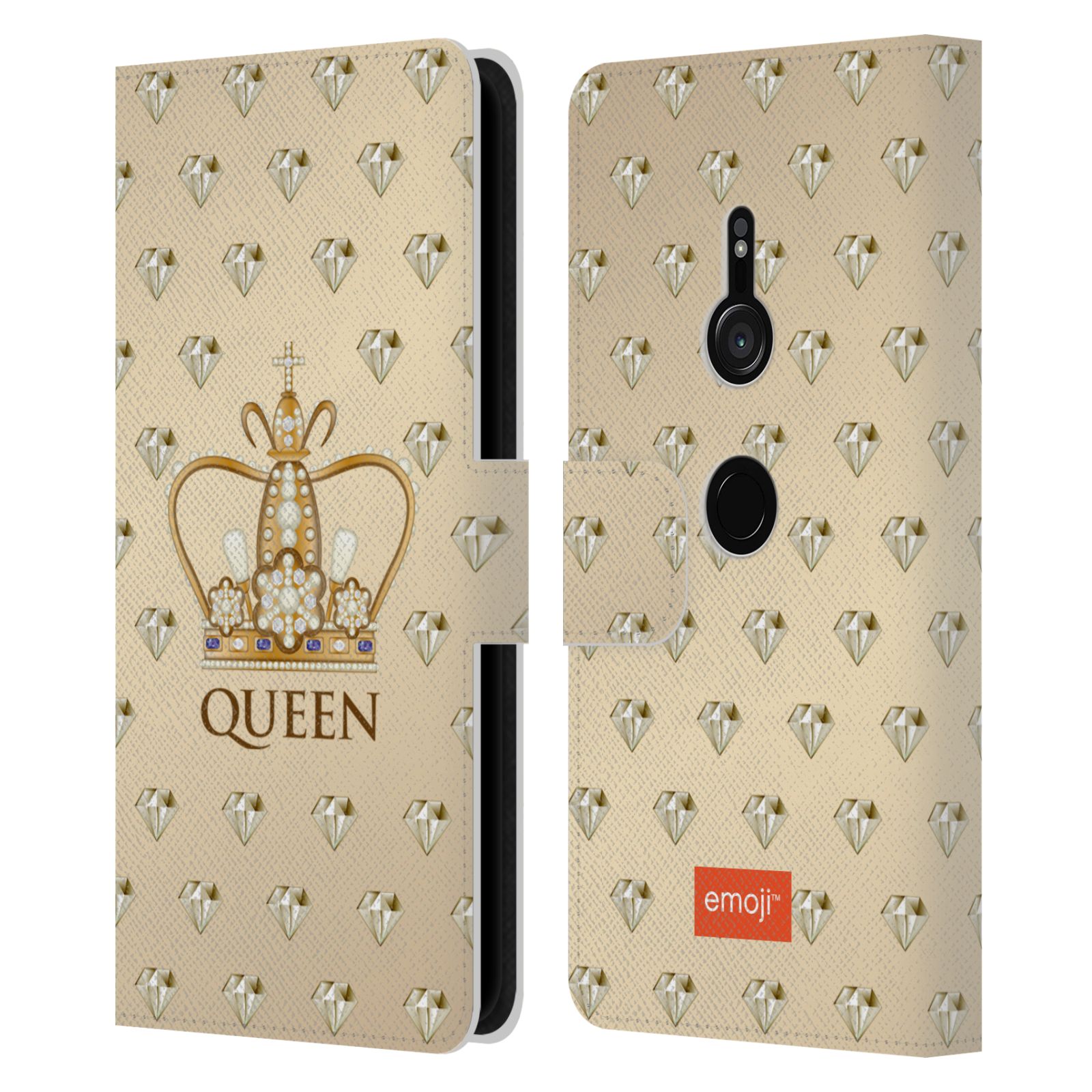 OFFICIAL emoji® ROYAL LEATHER BOOK CASE FOR SONY PHONES 1 - Picture 12 of 12