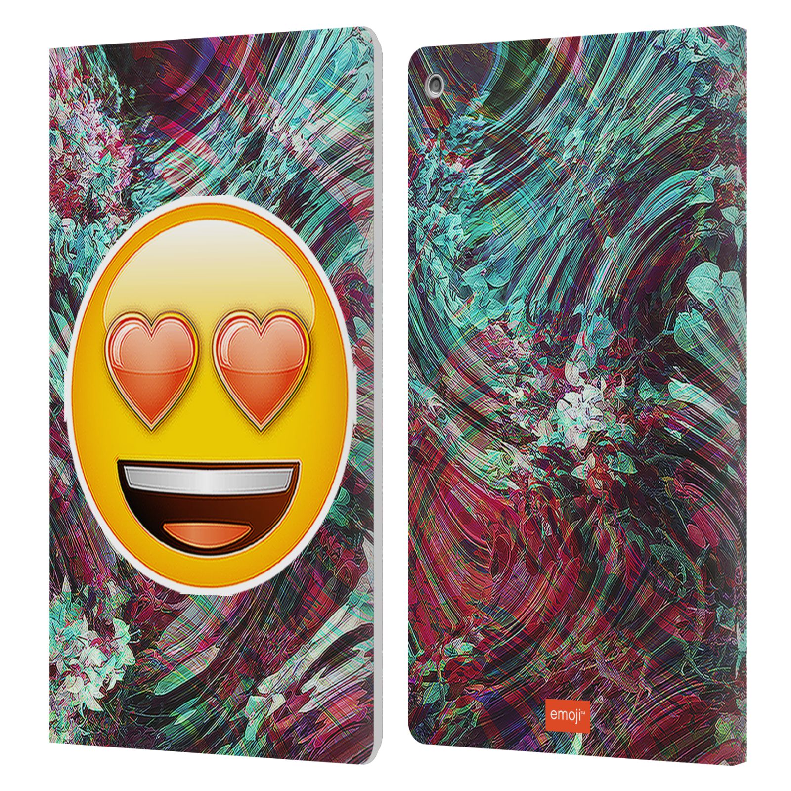 OFFICIAL emoji® SOLOS LEATHER BOOK WALLET CASE COVER FOR AMAZON FIRE - Picture 9 of 16