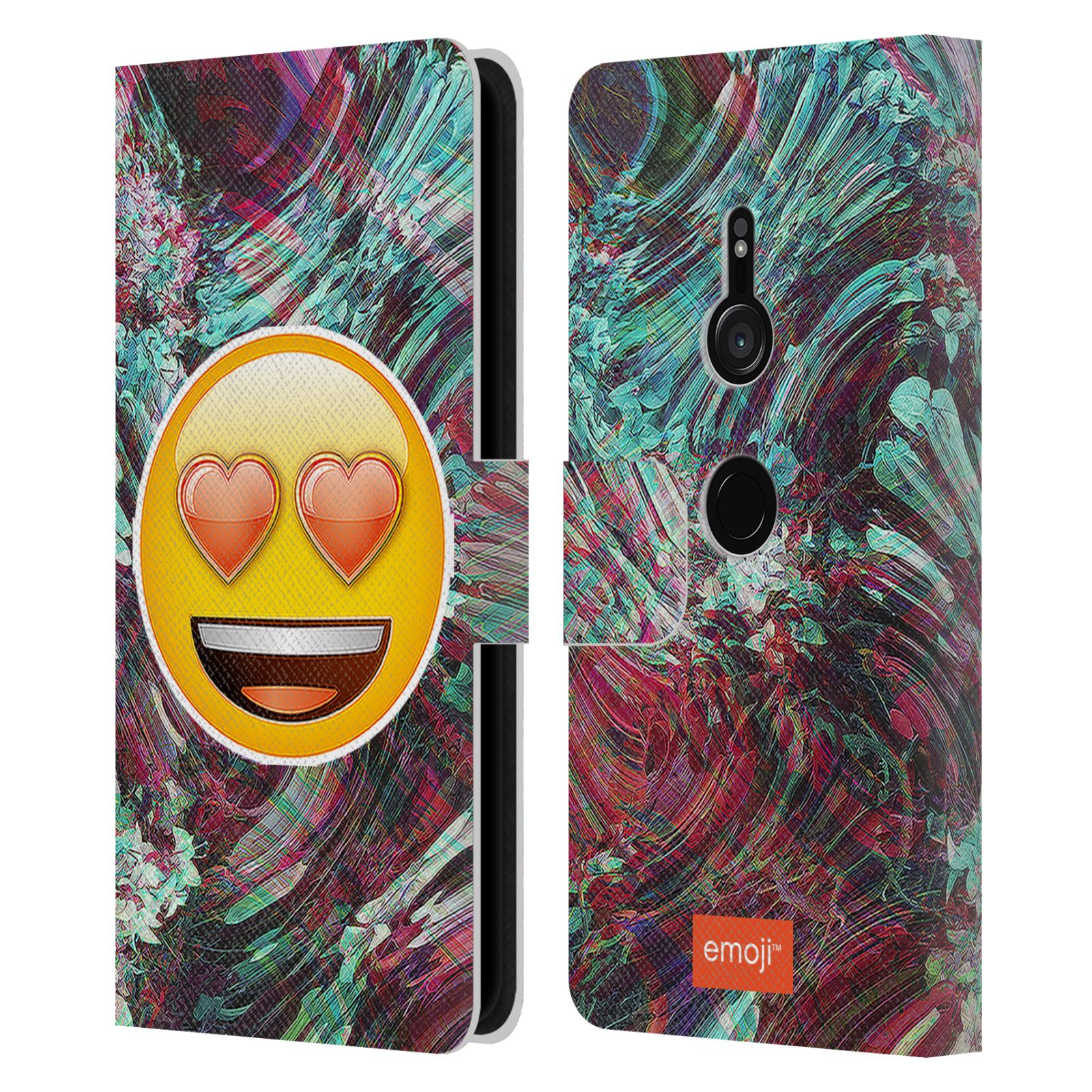 OFFICIAL emoji® SOLOS LEATHER BOOK CASE FOR SONY PHONES 1 - Picture 9 of 16