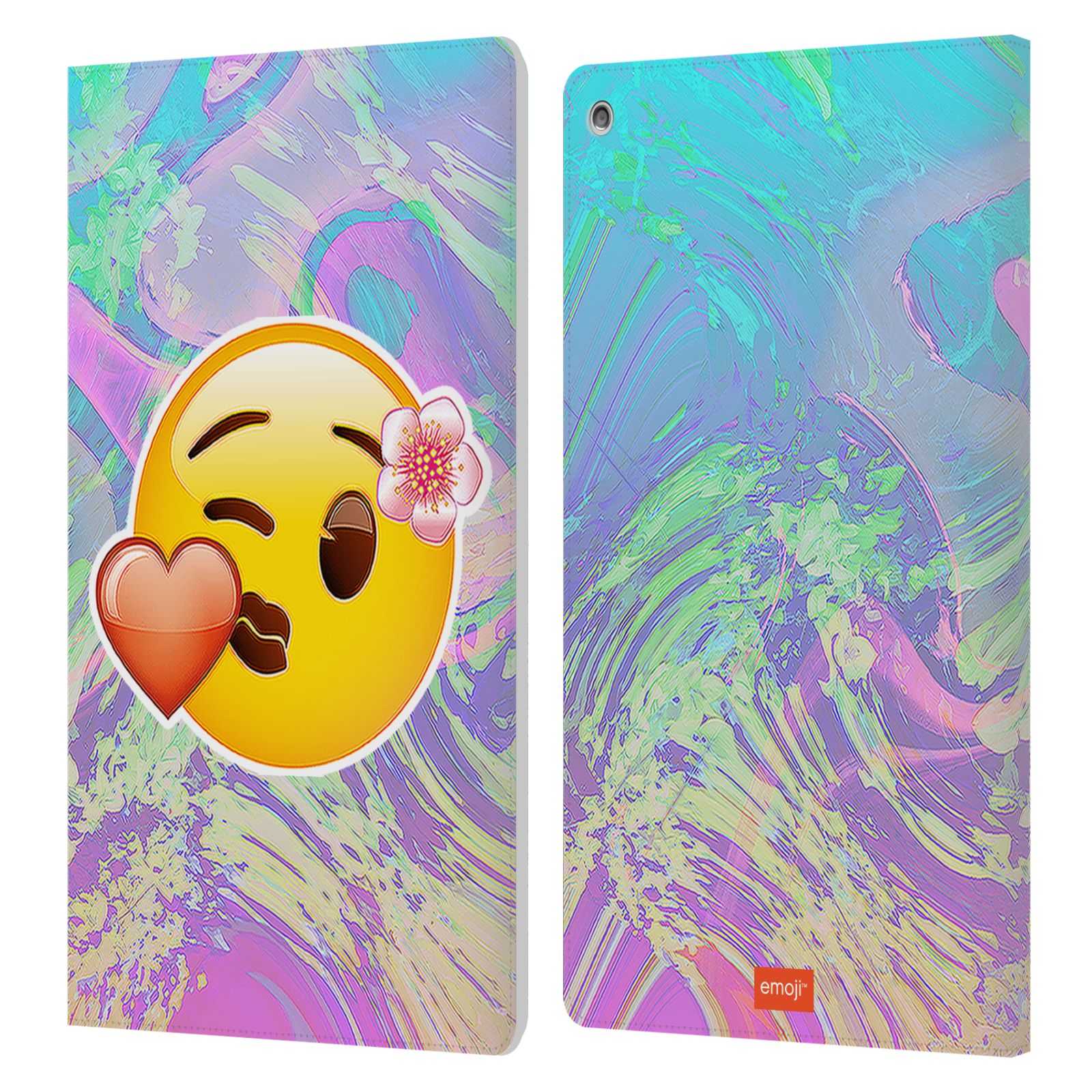 OFFICIAL emoji® SOLOS LEATHER BOOK WALLET CASE COVER FOR AMAZON FIRE - Picture 10 of 16