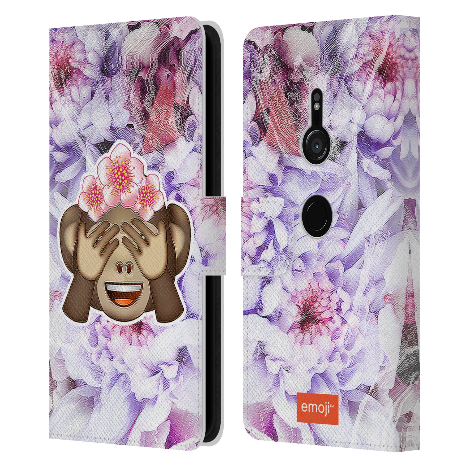 OFFICIAL emoji® SOLOS LEATHER BOOK CASE FOR SONY PHONES 1 - Picture 11 of 16