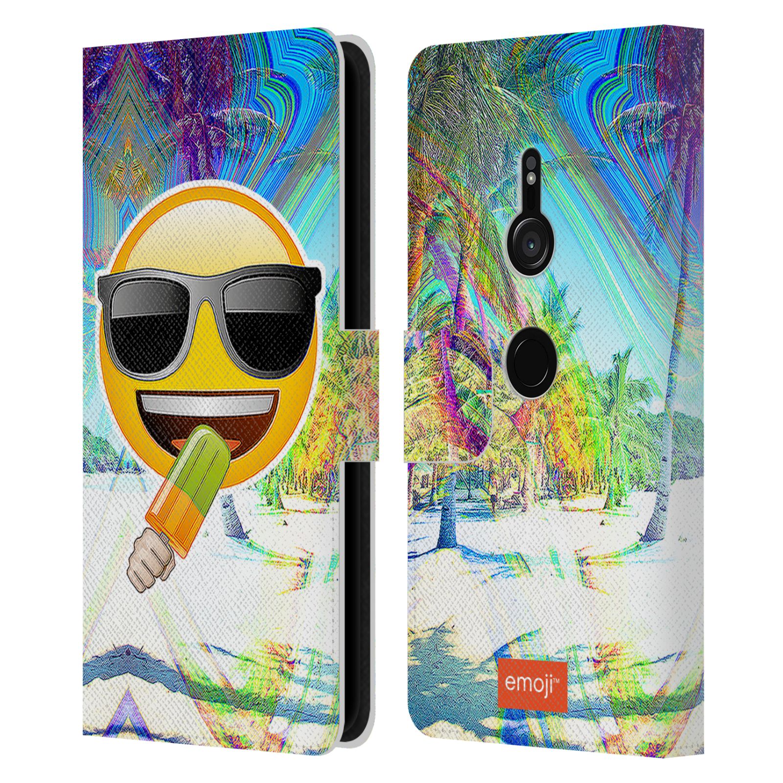 OFFICIAL emoji® SOLOS LEATHER BOOK CASE FOR SONY PHONES 1 - Picture 15 of 16
