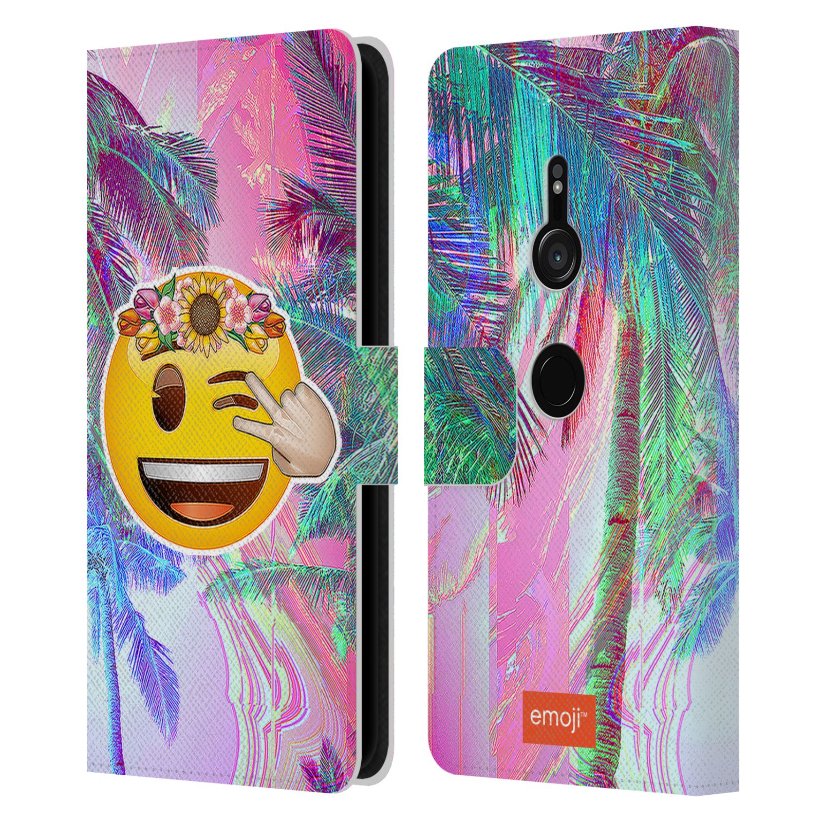 OFFICIAL emoji® SOLOS LEATHER BOOK CASE FOR SONY PHONES 1 - Picture 16 of 16