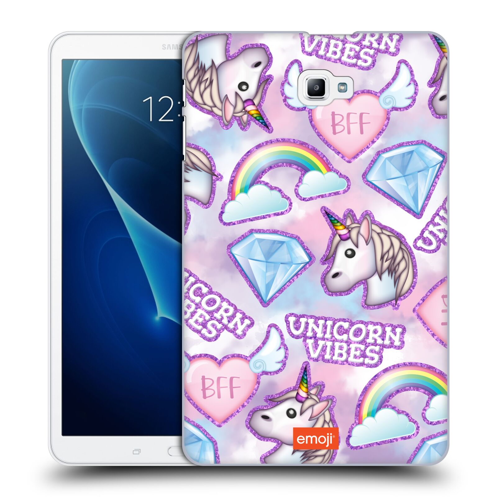 OFFICIAL emoji® SPARKLES AND PASTELS HARD BACK CASE FOR SAMSUNG TABLETS 1 - Picture 11 of 16