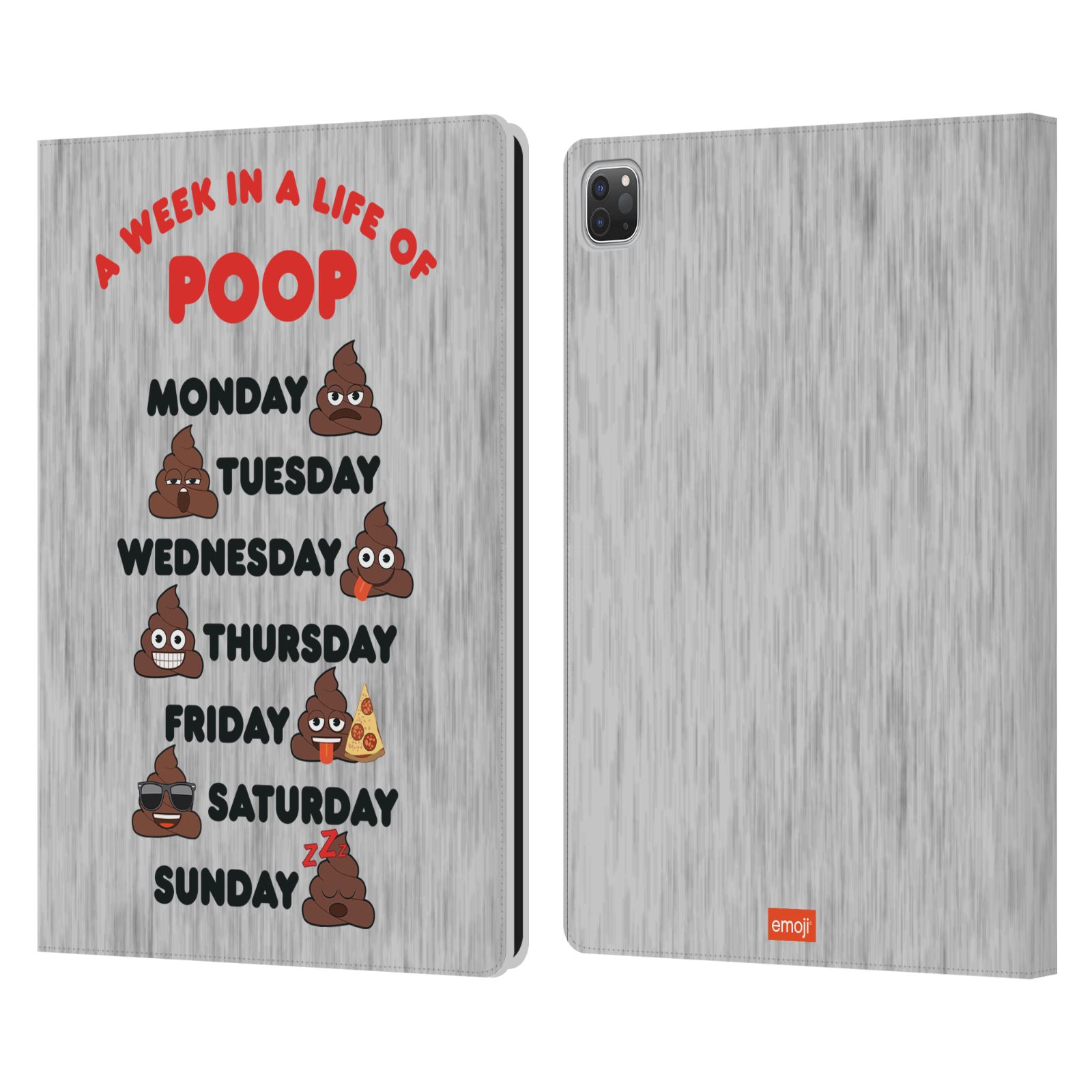OFFICIAL emoji® TRENDY LEATHER BOOK WALLET CASE COVER FOR APPLE iPAD - Picture 10 of 14