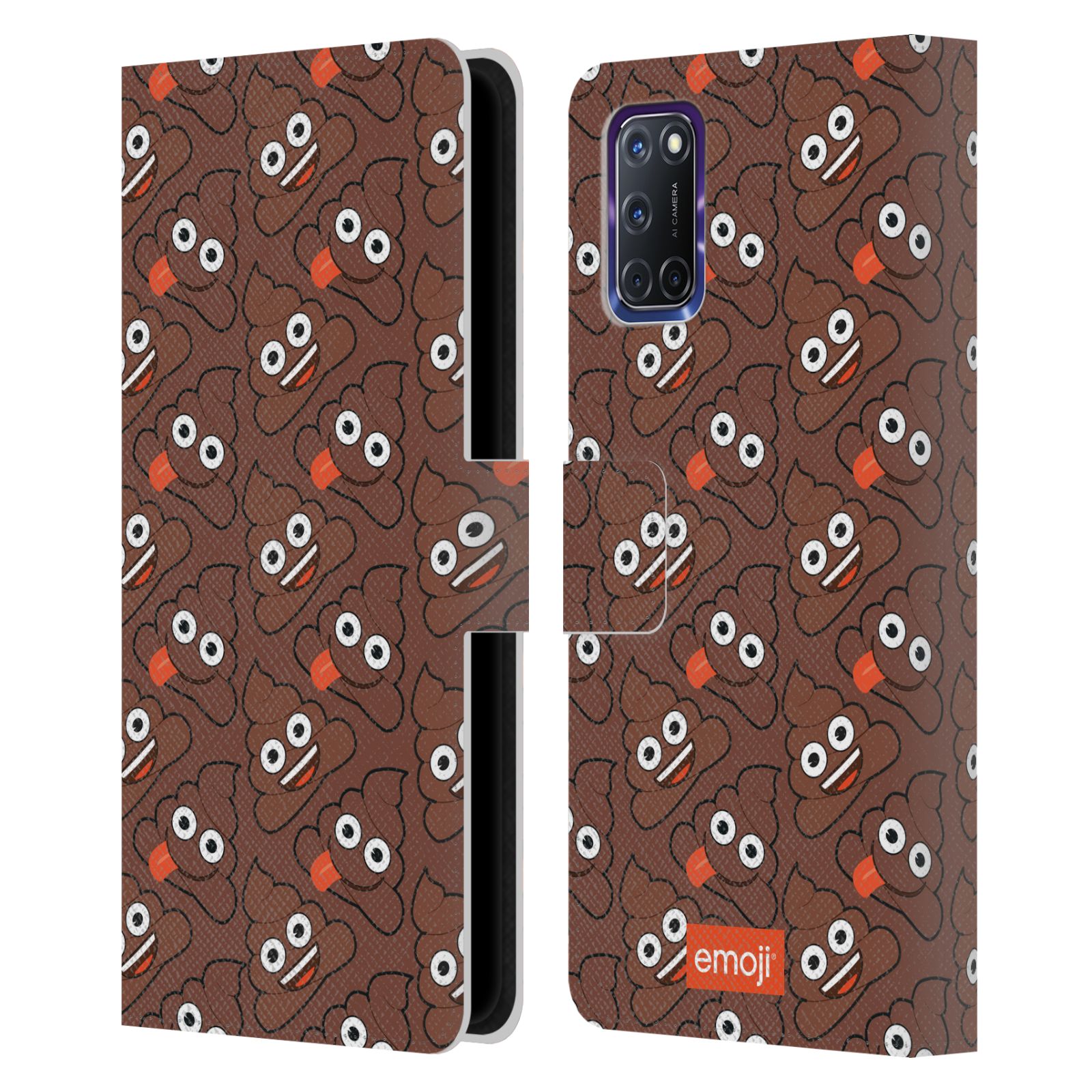 OFFICIAL emoji® TRENDY LEATHER BOOK WALLET CASE COVER FOR OPPO PHONES - 第 10/13 張圖片