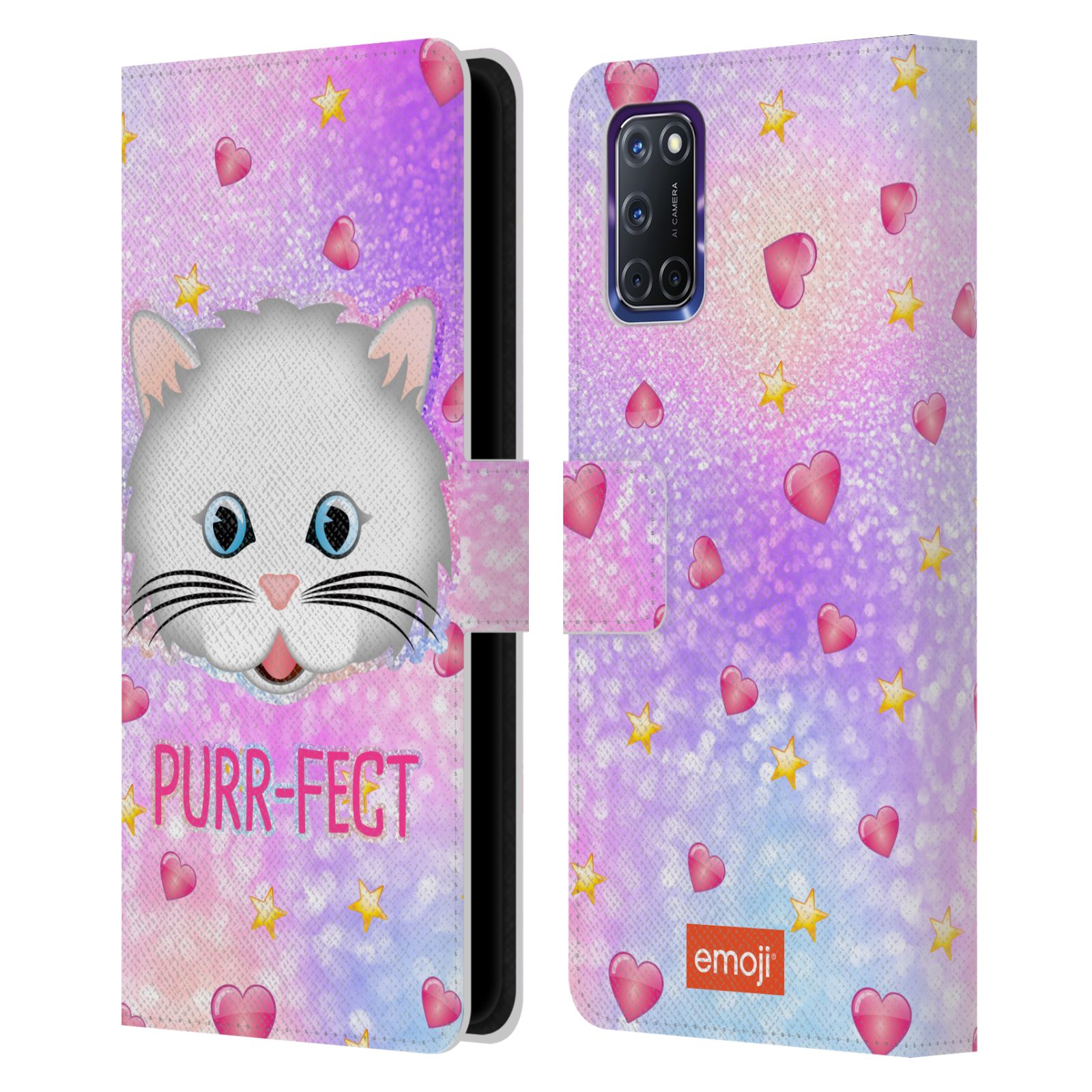 OFFICIAL emoji® TRENDY LEATHER BOOK WALLET CASE COVER FOR OPPO PHONES - 第 11/13 張圖片