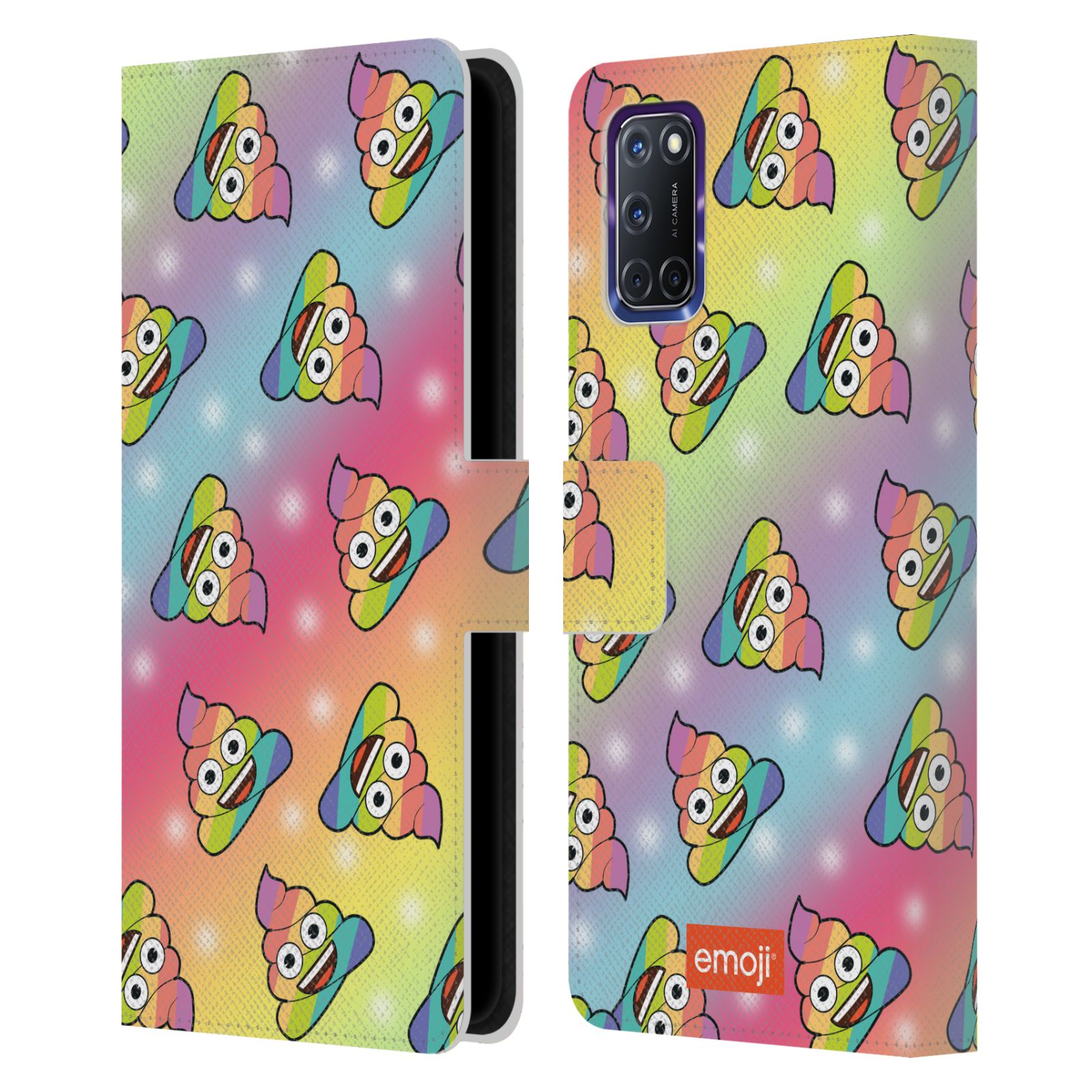 OFFICIAL emoji® TRENDY LEATHER BOOK WALLET CASE COVER FOR OPPO PHONES - 第 12/13 張圖片