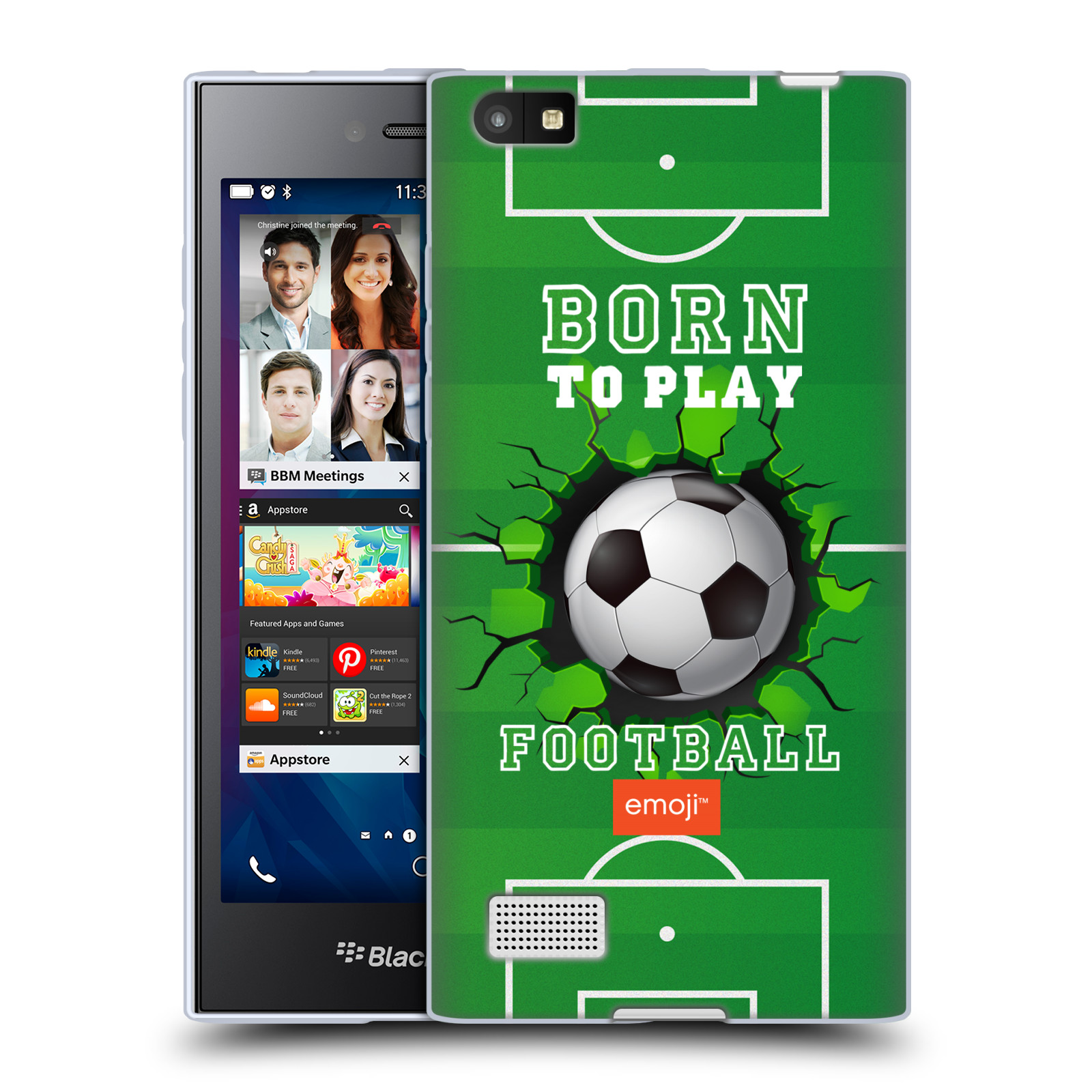 OFFICIAL emoji® WORLD CUP SOFT GEL CASE FOR BLACKBERRY PHONES - Picture 8 of 13