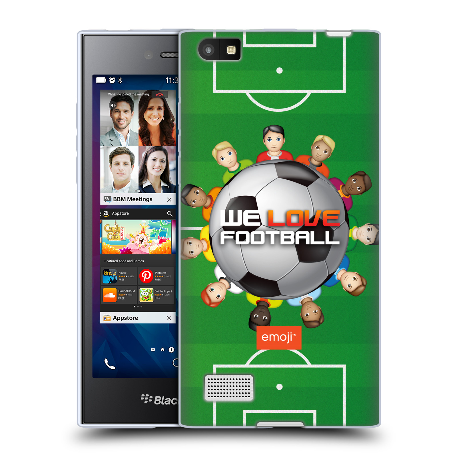OFFICIAL emoji® WORLD CUP SOFT GEL CASE FOR BLACKBERRY PHONES - Picture 11 of 13