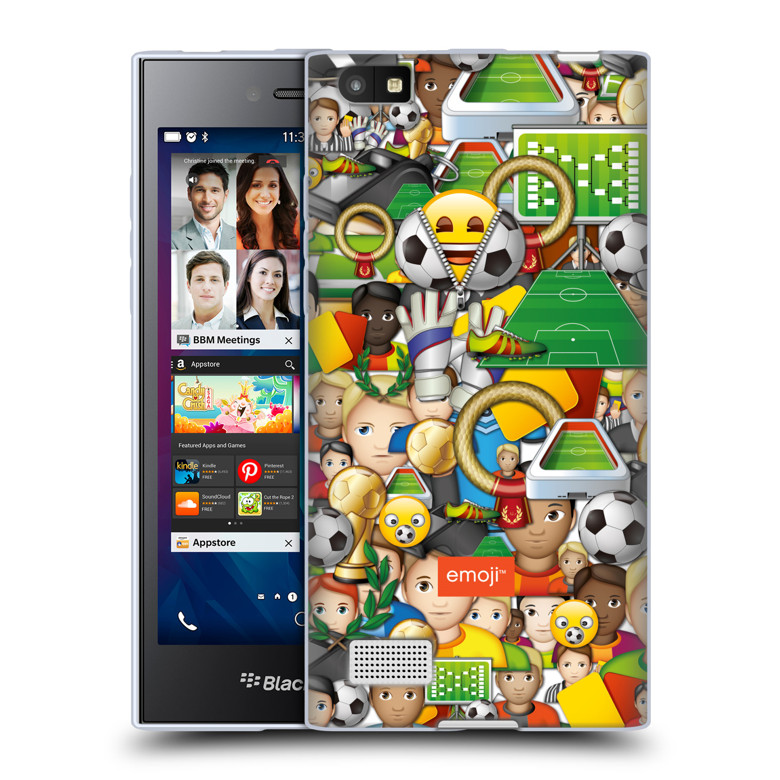 OFFICIAL emoji® WORLD CUP SOFT GEL CASE FOR BLACKBERRY PHONES - Picture 12 of 13