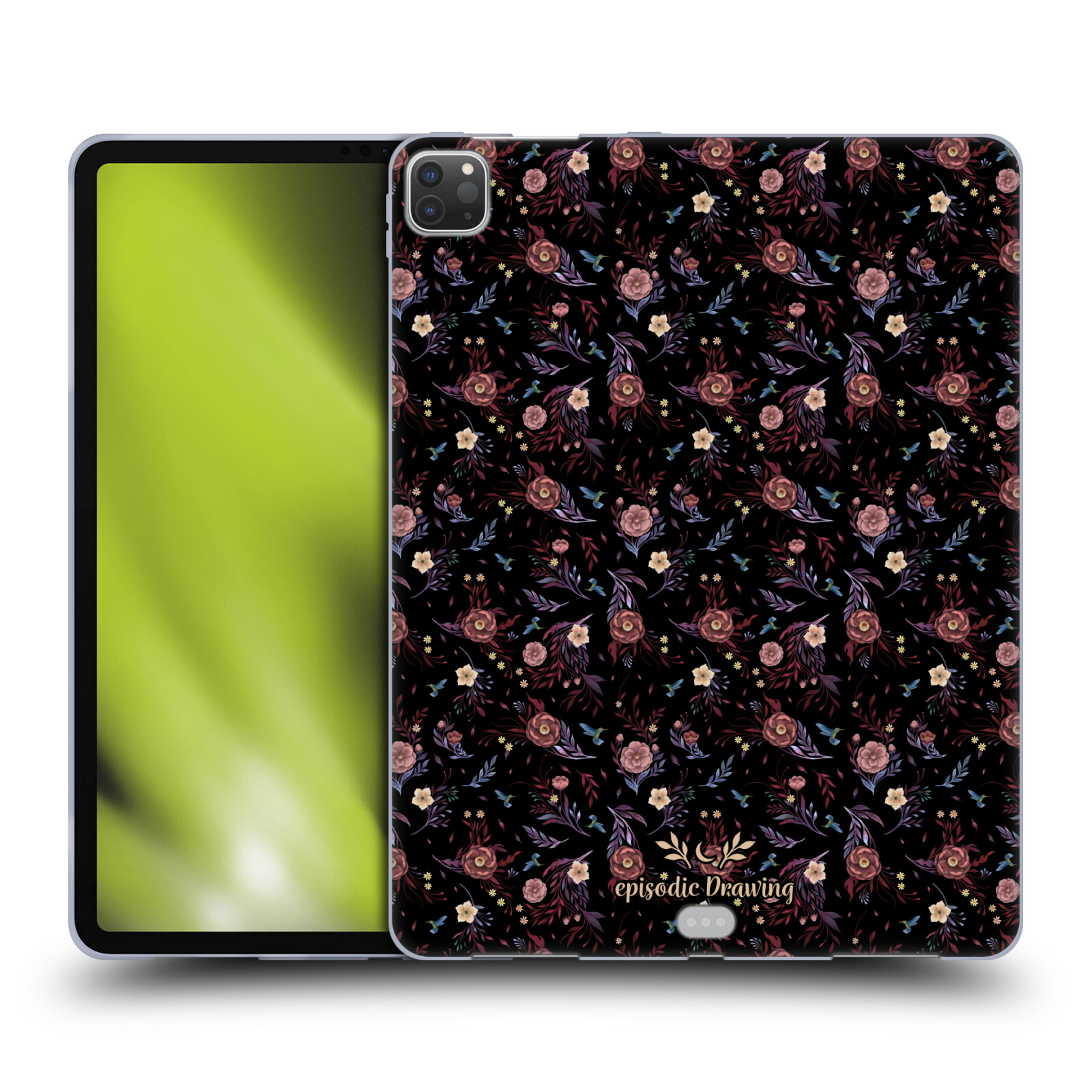 OFFICIAL EPISODIC DRAWING FLORALS & SERPENTS GEL CASE FOR APPLE SAMSUNG KINDLE - Picture 9 of 17