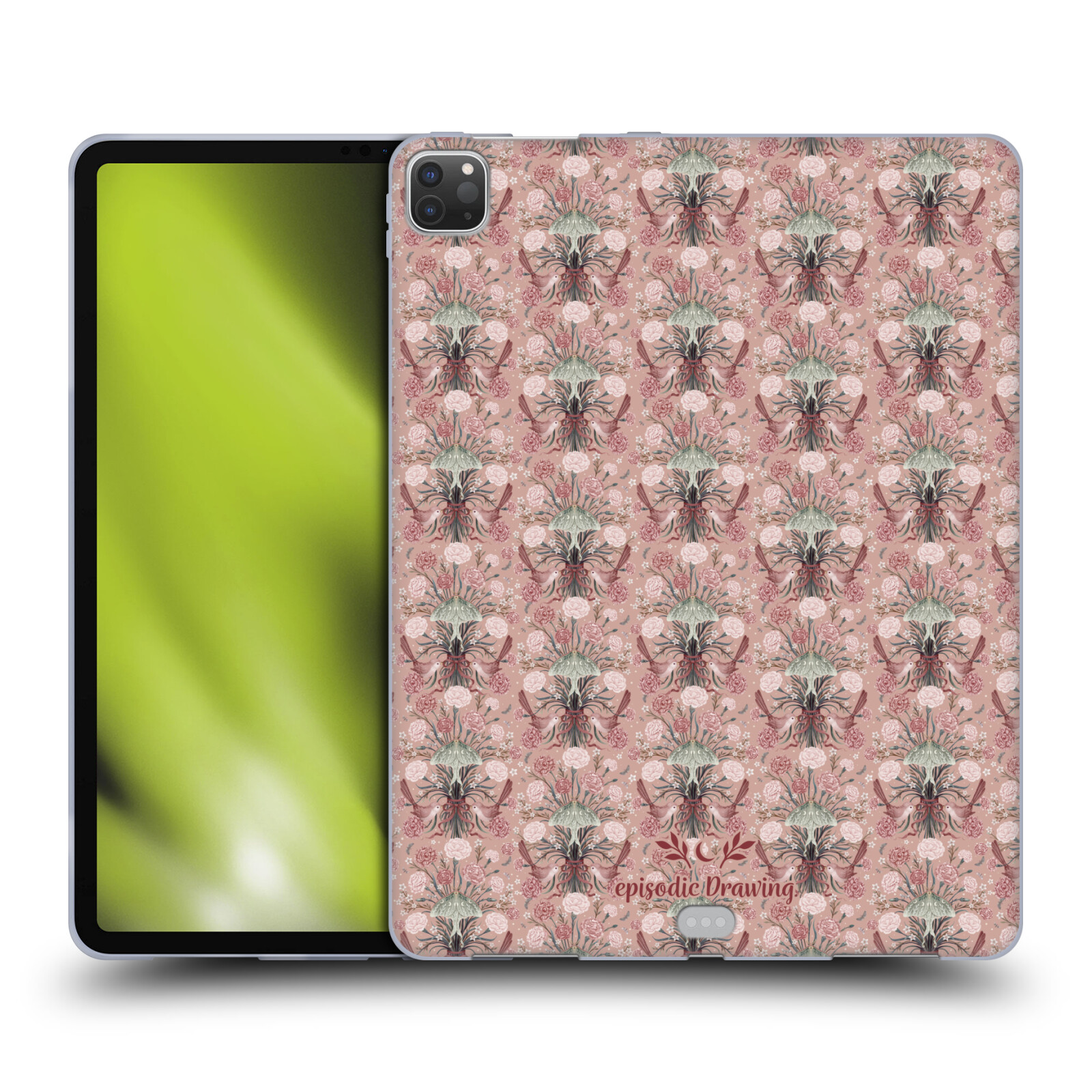 OFFICIAL EPISODIC DRAWING FLORALS & SERPENTS GEL CASE FOR APPLE SAMSUNG KINDLE - Picture 12 of 17