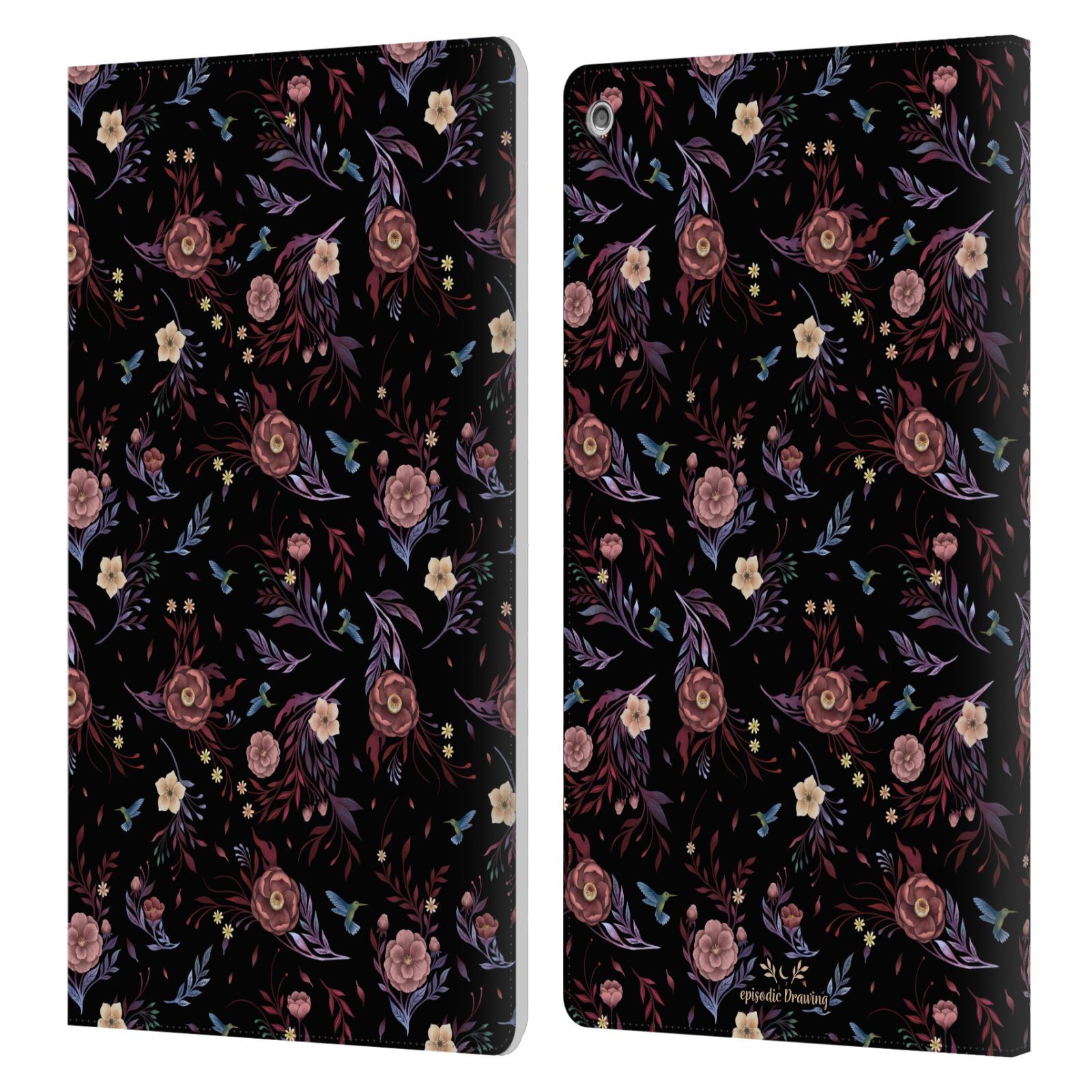 OFFICIAL EPISODIC DRAWING FLORALS & SERPENTS LEATHER BOOK CASE FOR AMAZON FIRE - Picture 8 of 16