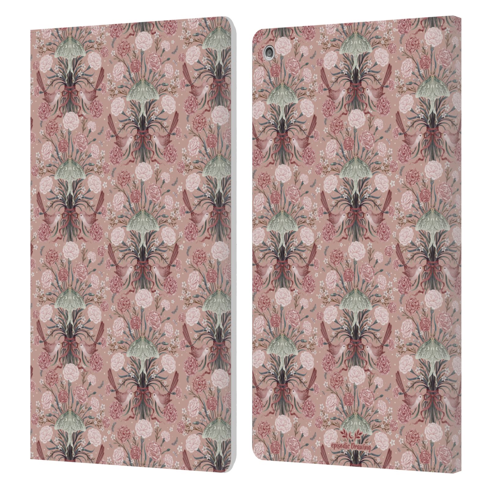 OFFICIAL EPISODIC DRAWING FLORALS & SERPENTS LEATHER BOOK CASE FOR AMAZON FIRE - Picture 11 of 16