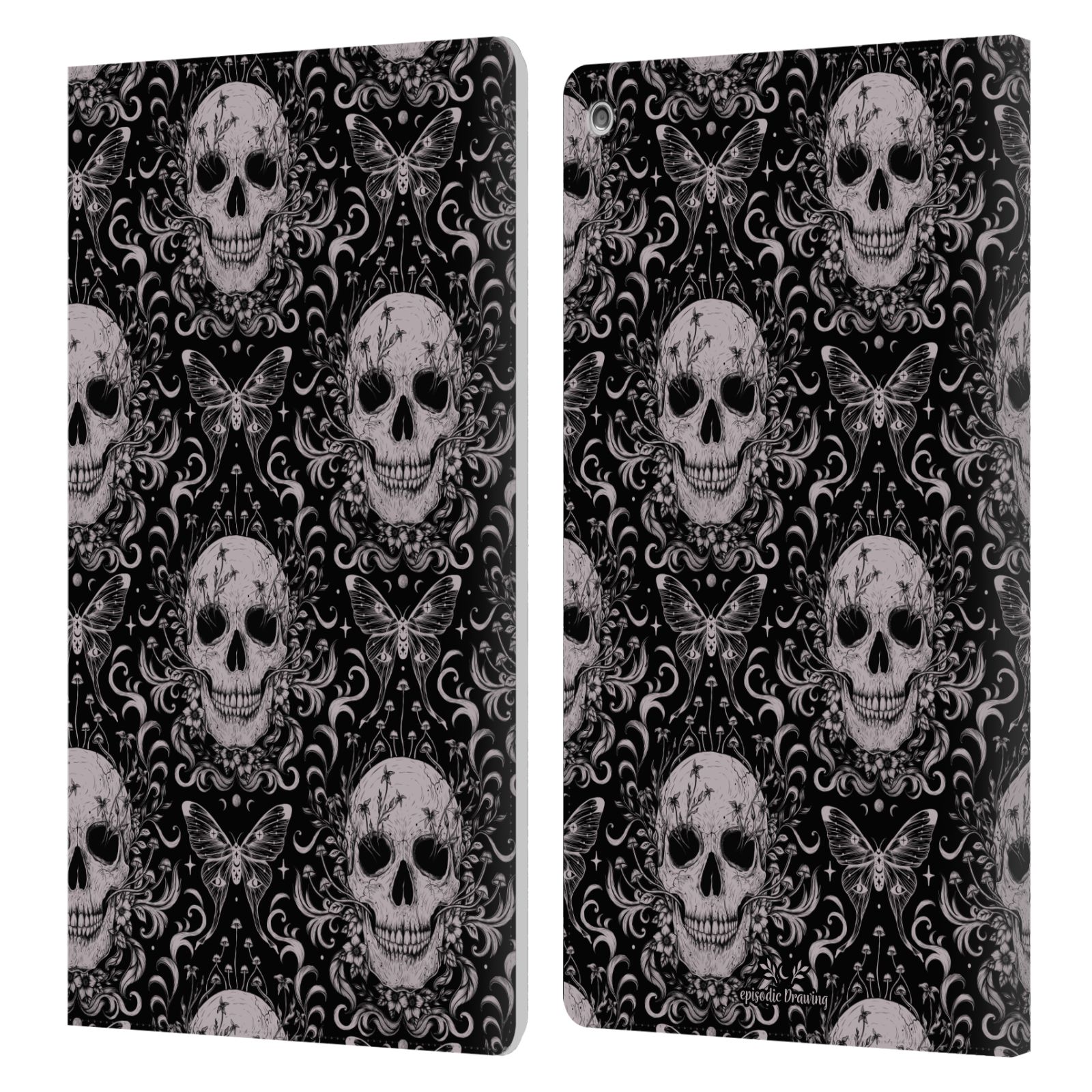 OFFICIAL EPISODIC DRAWING FLORALS & SERPENTS LEATHER BOOK CASE FOR AMAZON FIRE - Picture 13 of 16