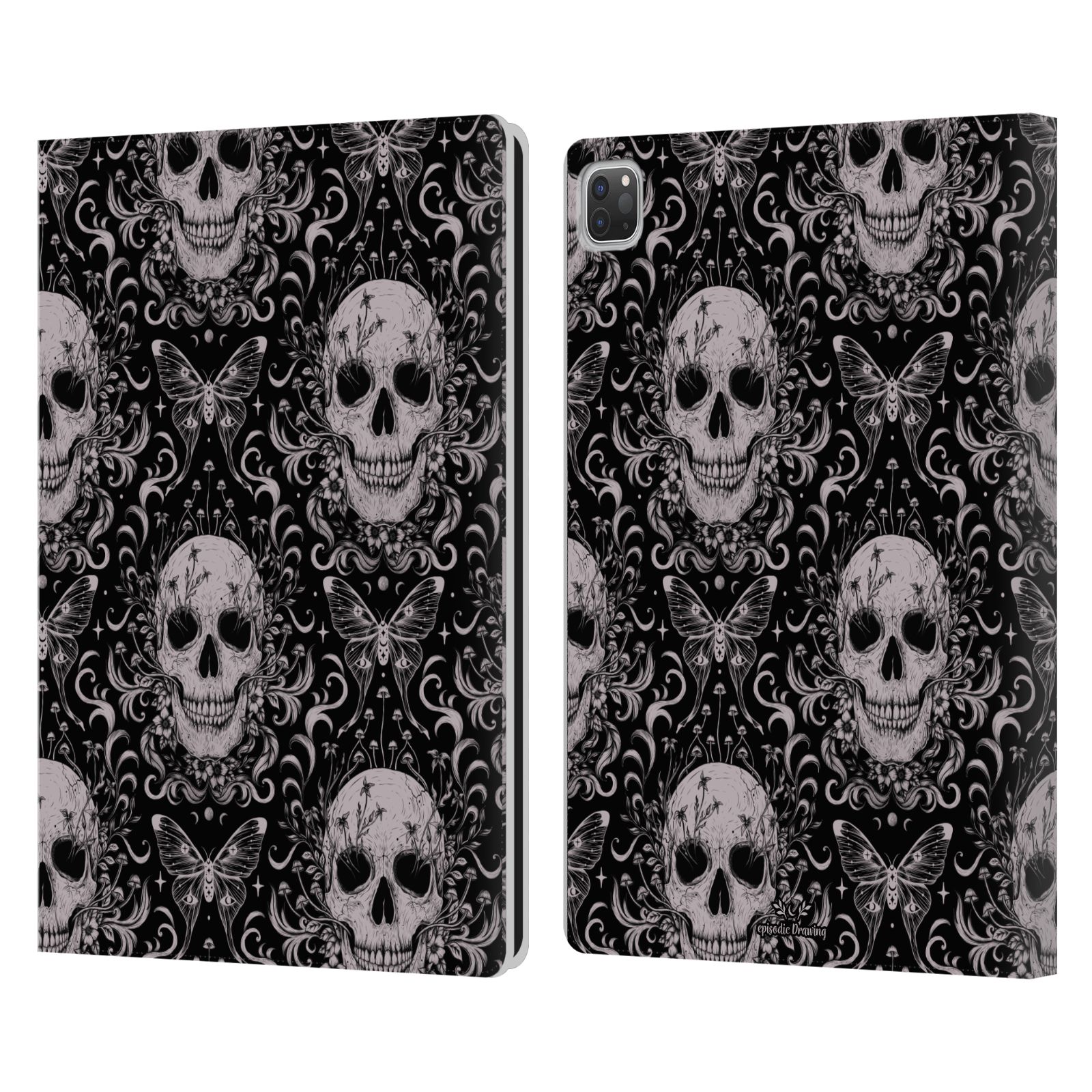 OFFICIAL EPISODIC DRAWING FLORALS & SERPENTS LEATHER BOOK CASE FOR APPLE iPAD - Picture 13 of 16