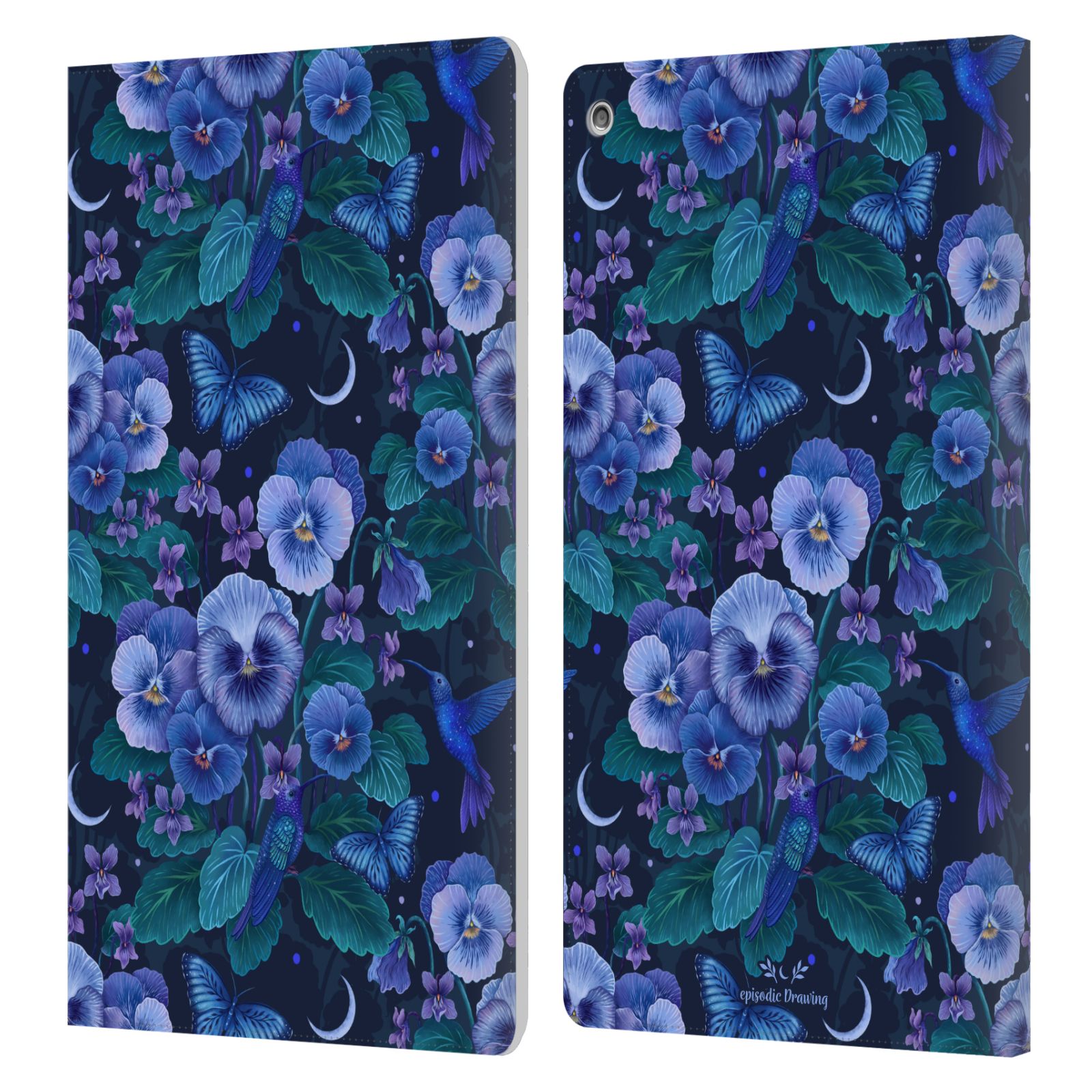 OFFICIAL EPISODIC DRAWING FLORALS & SERPENTS LEATHER BOOK CASE FOR AMAZON FIRE - Picture 15 of 16