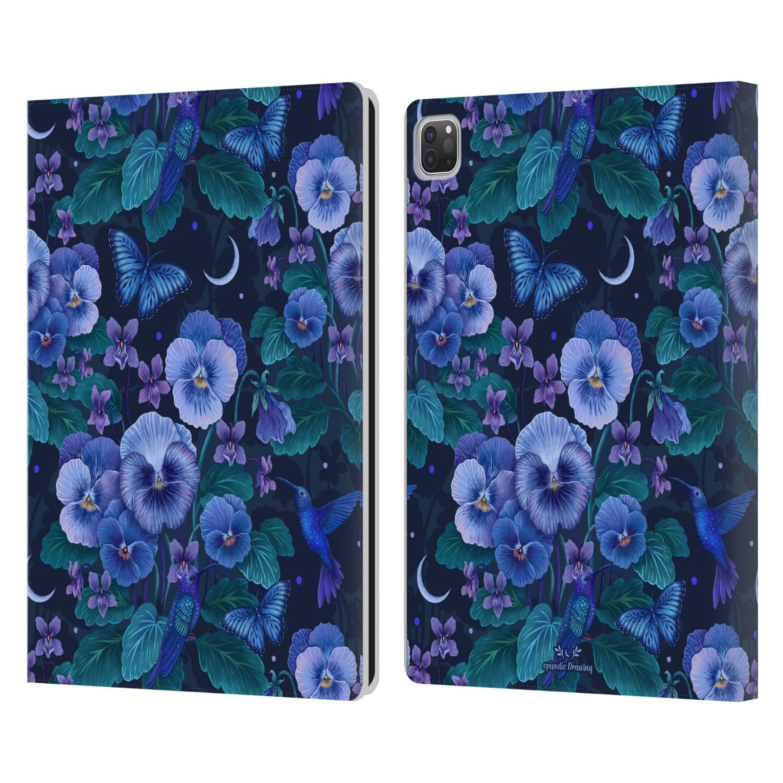 OFFICIAL EPISODIC DRAWING FLORALS & SERPENTS LEATHER BOOK CASE FOR APPLE iPAD - Picture 15 of 16