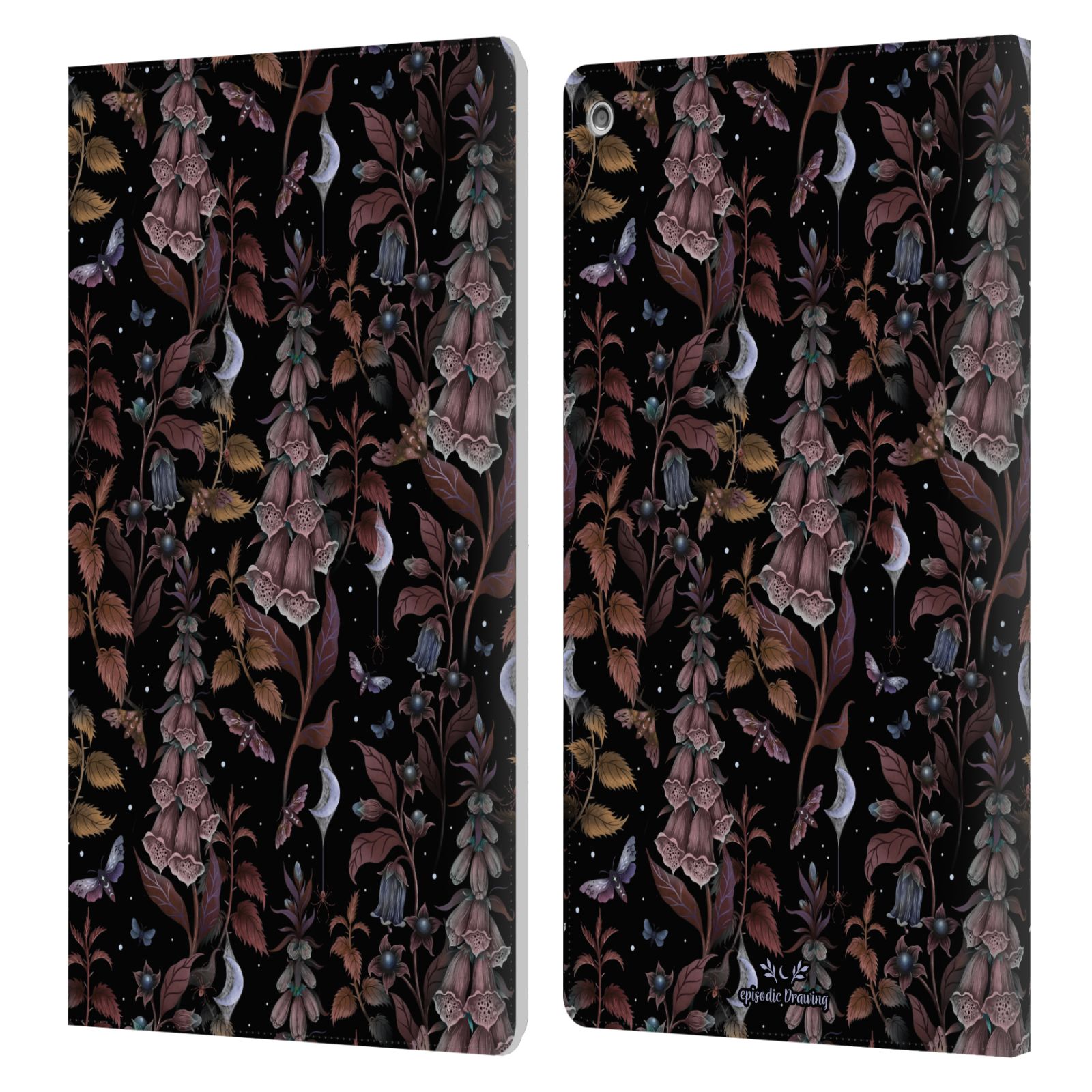 OFFICIAL EPISODIC DRAWING FLORALS & SERPENTS LEATHER BOOK CASE FOR AMAZON FIRE - Picture 16 of 16