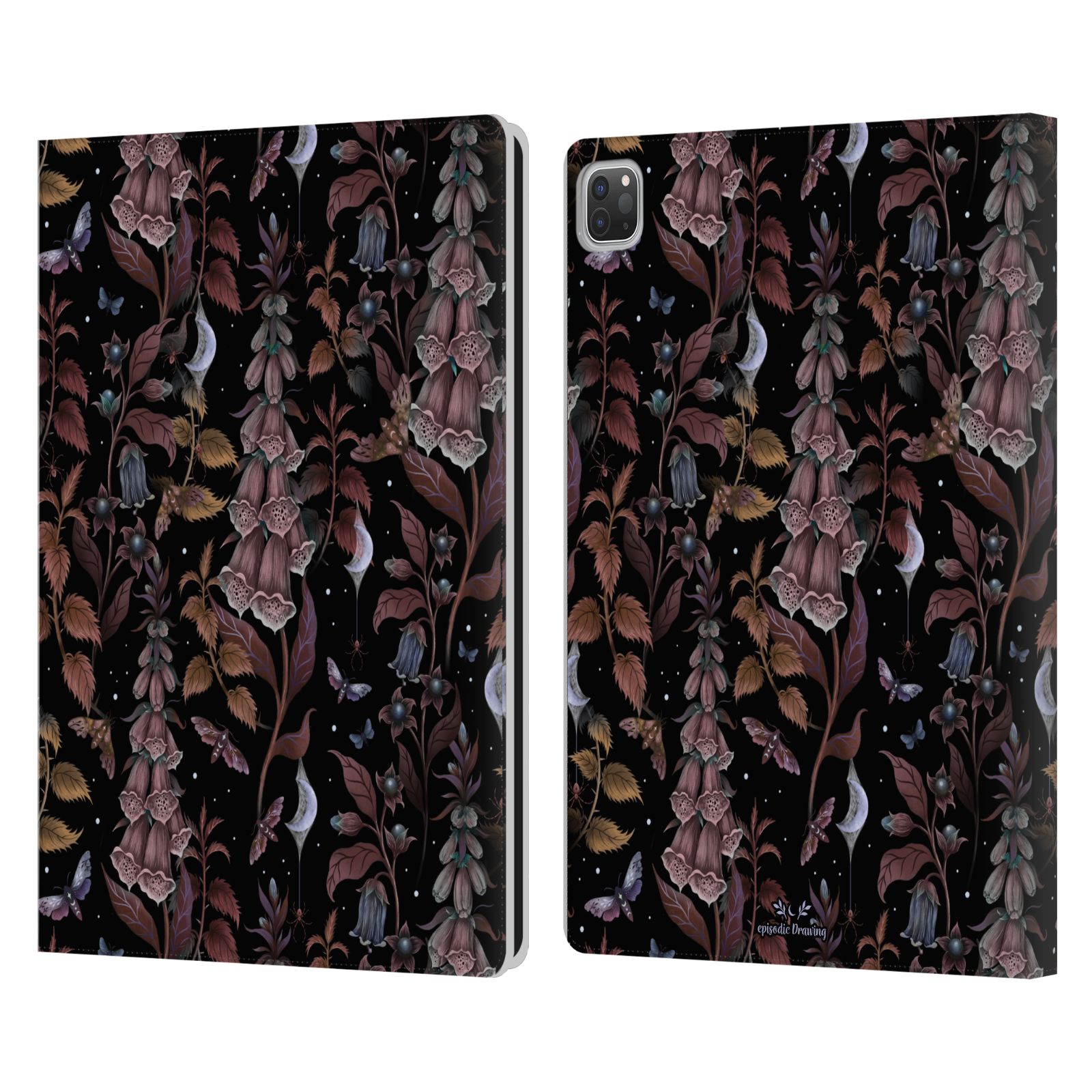 OFFICIAL EPISODIC DRAWING FLORALS & SERPENTS LEATHER BOOK CASE FOR APPLE iPAD - Picture 16 of 16