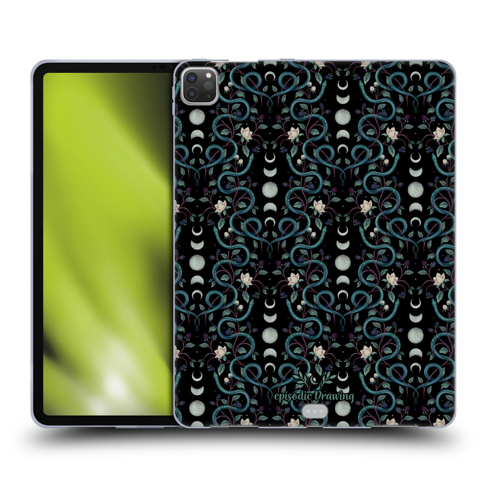OFFICIAL EPISODIC DRAWING FLORALS & SERPENTS GEL CASE FOR APPLE SAMSUNG KINDLE - Picture 10 of 17