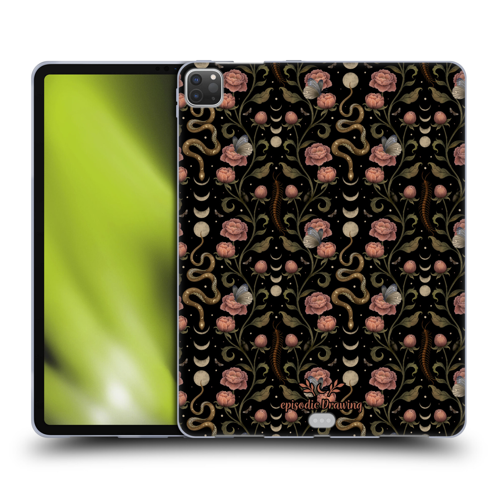 OFFICIAL EPISODIC DRAWING FLORALS & SERPENTS GEL CASE FOR APPLE SAMSUNG KINDLE - Picture 15 of 17